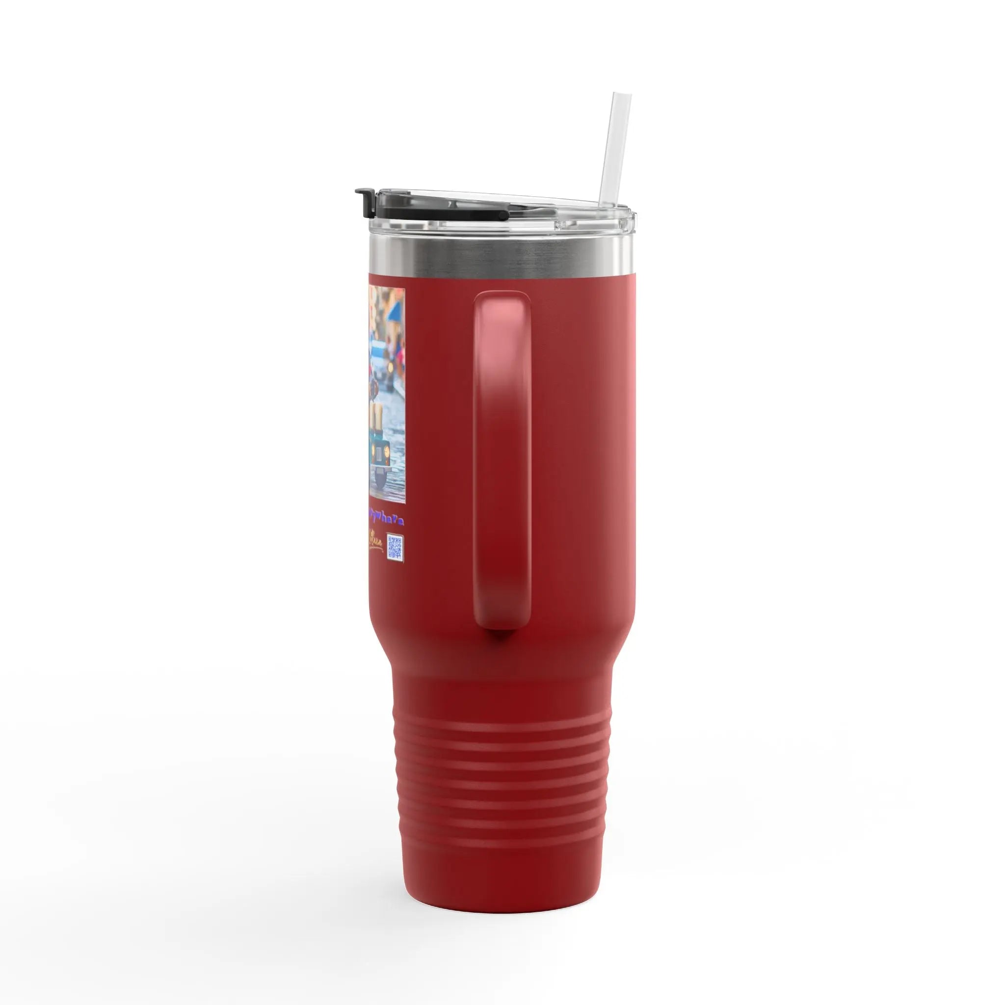 Insulated Travel Mug - We Deliver Everywhere Design, 40oz Printify