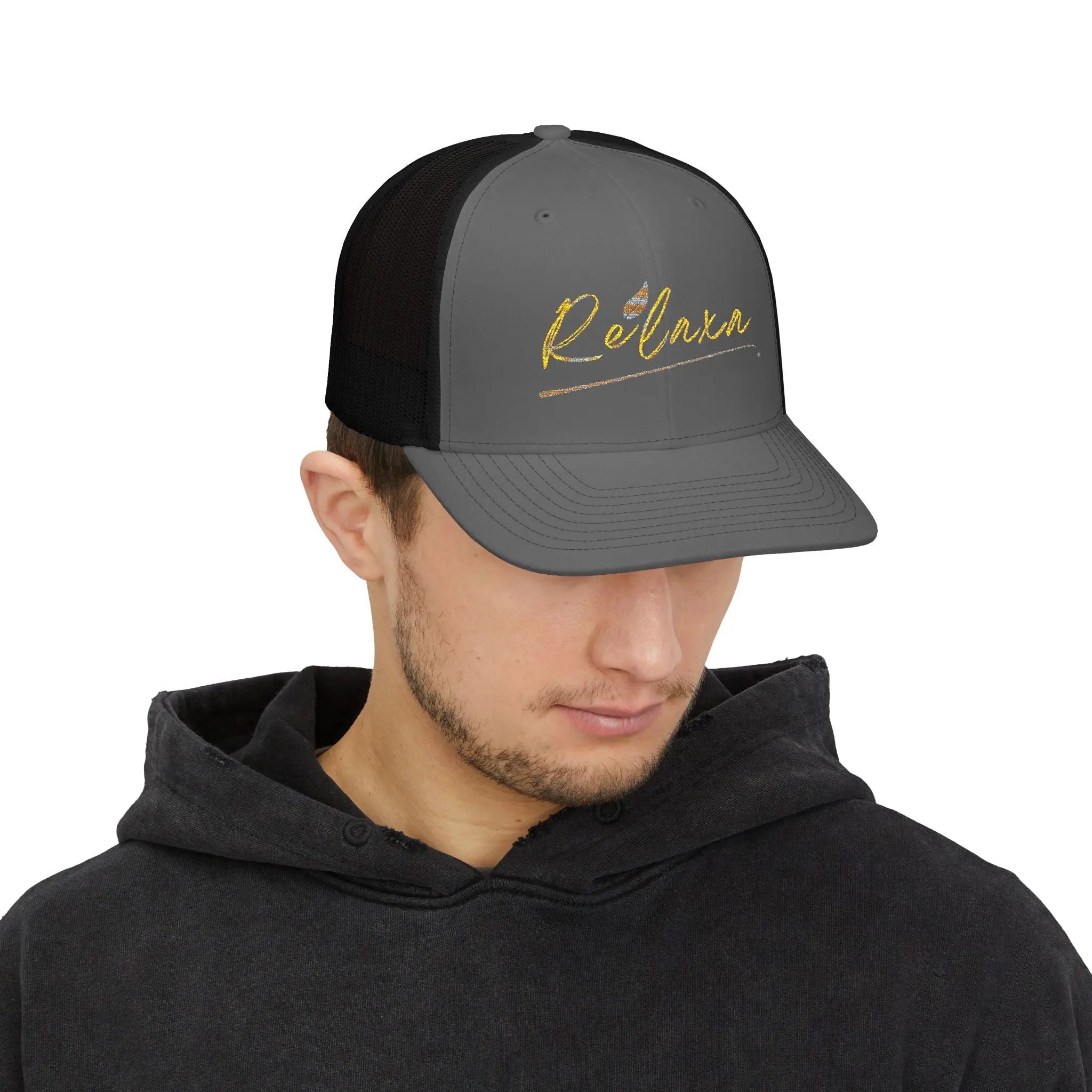 Relaxing Snapback Trucker Cap - Stylish Embroidered Hat Printify