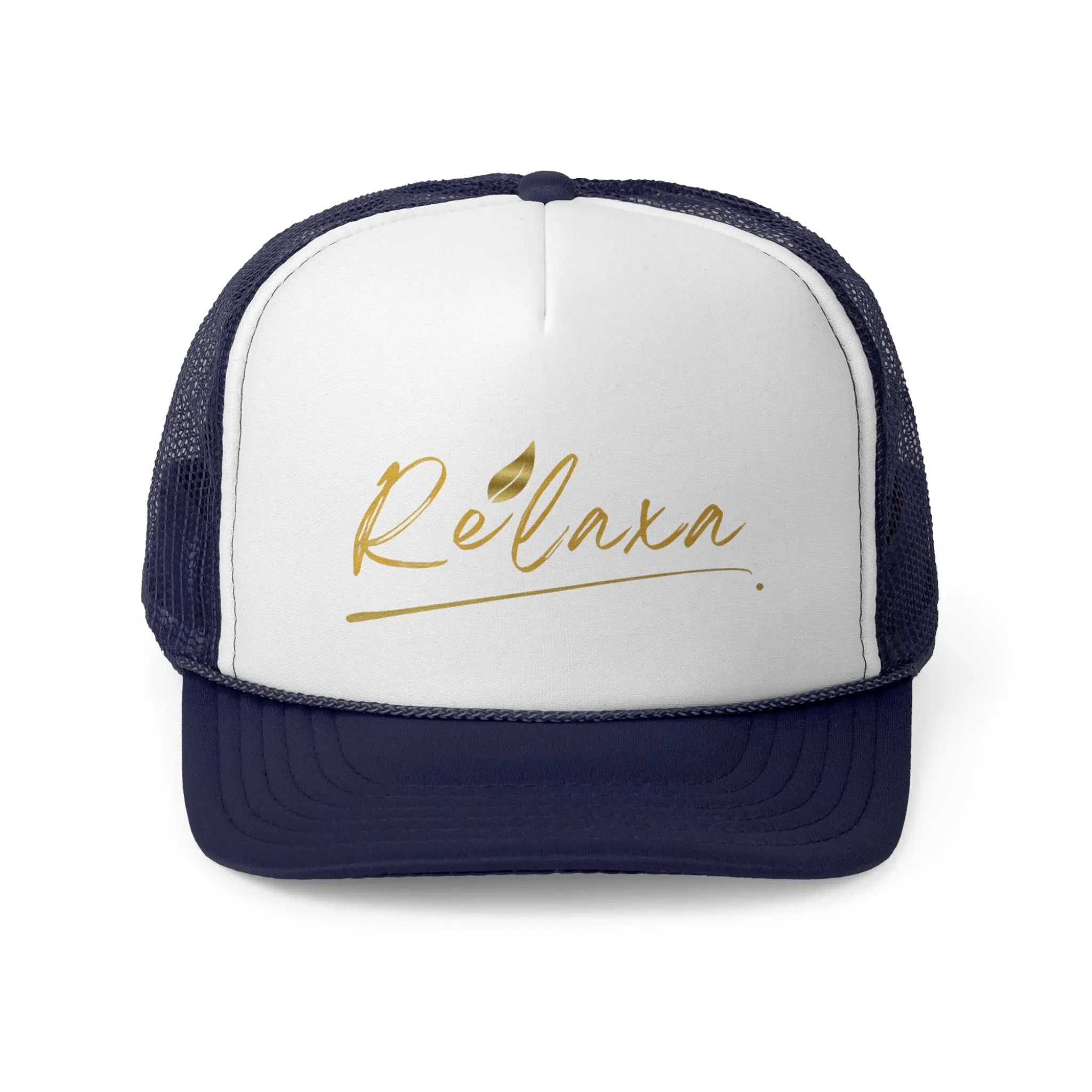 Relaxa Trucker Cap - Powered by Google, Perfect Gift for Tech Lovers Printify
