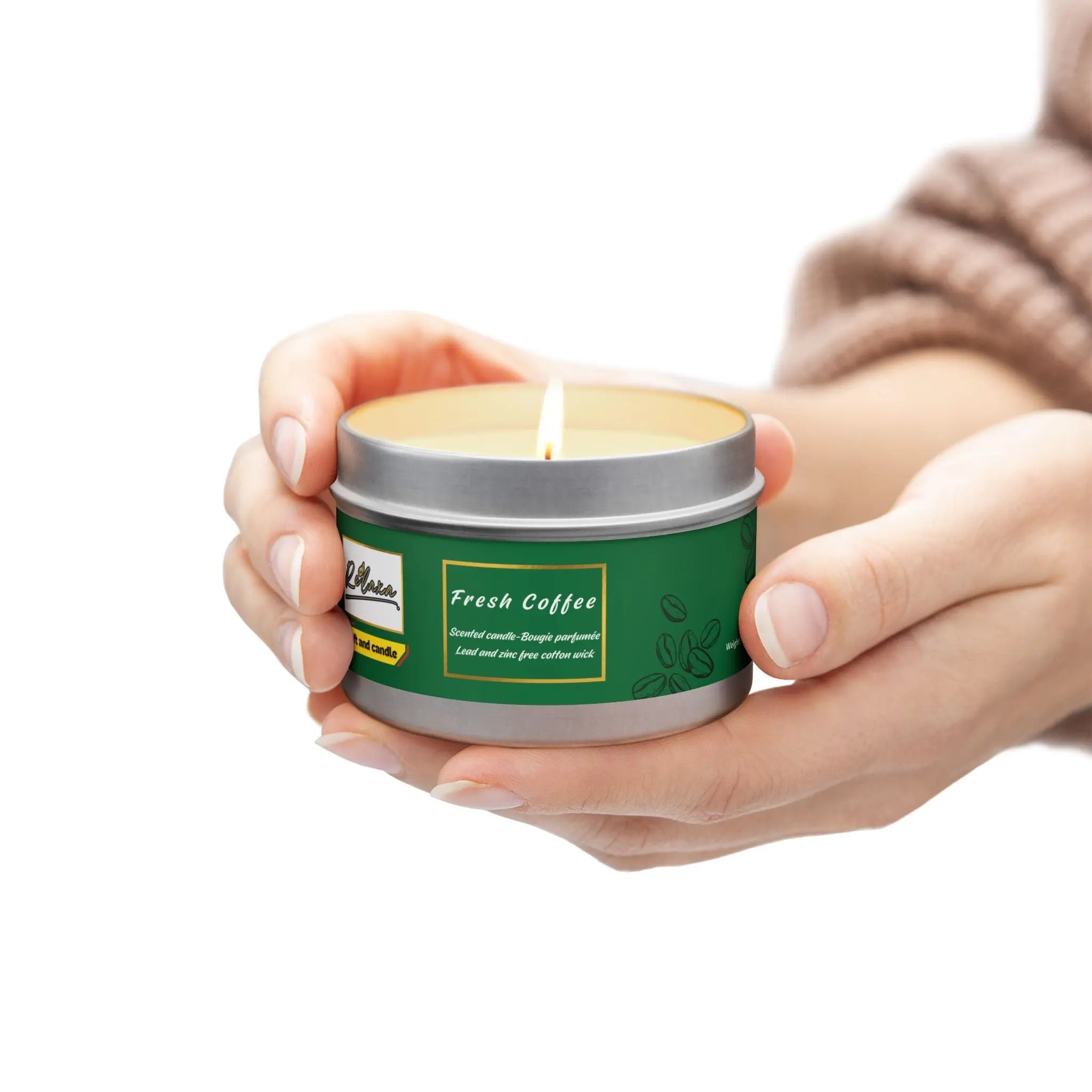 Coffee Tin Candles Relaxa Candle Canada