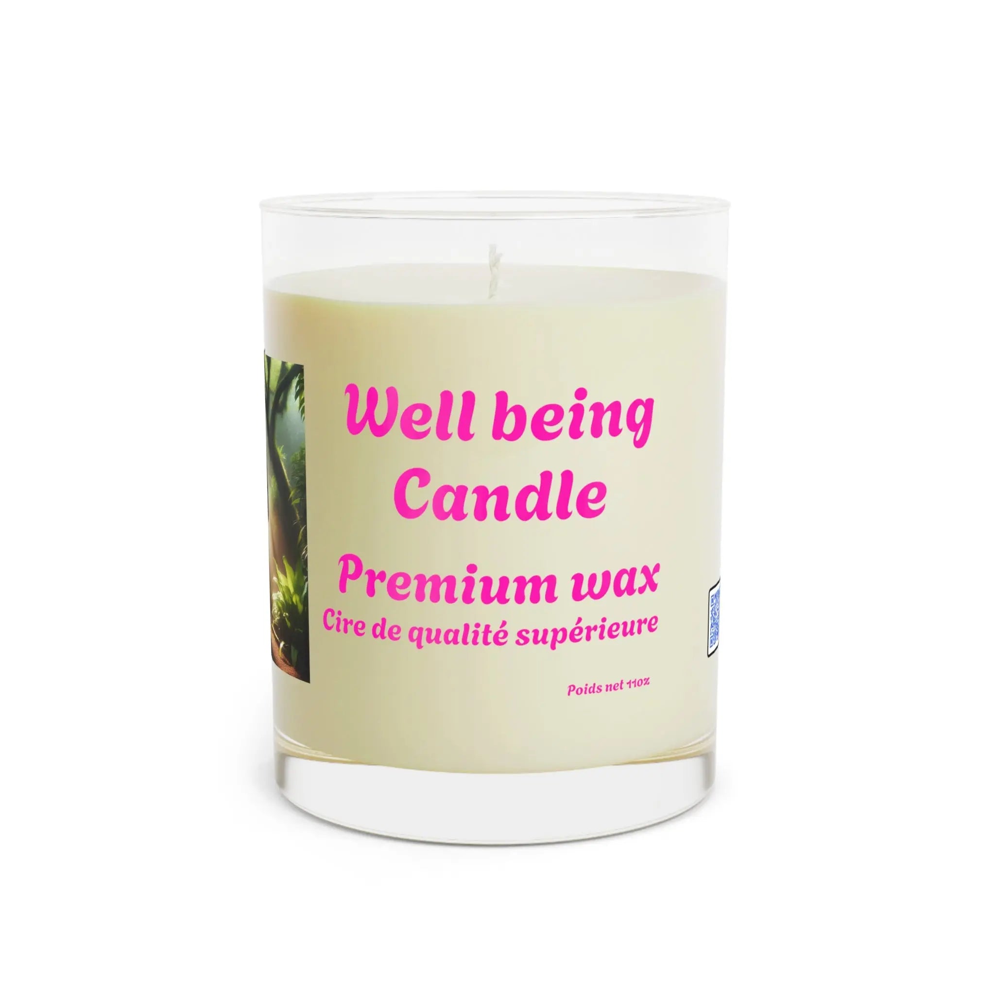 Mindful Yoga Scented Candle - Full Glass, Relaxation Gift, Spa Day, Home Décor, Wellness, Aromatherapy Printify