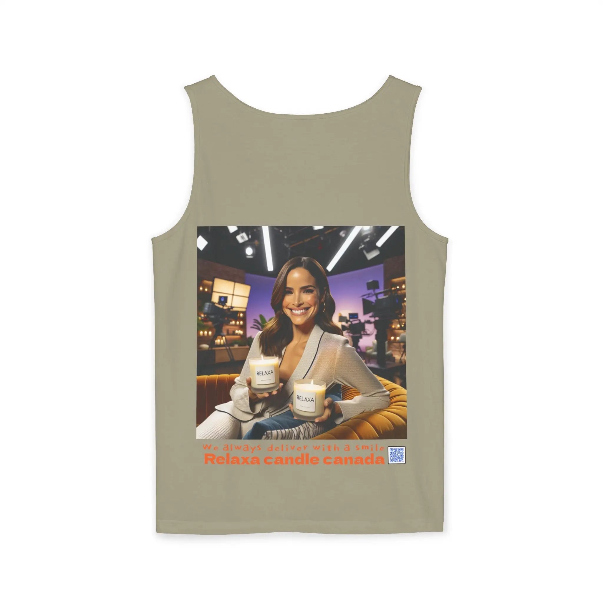 Unisex Relaxing Candle Graphic Tank Top - Perfect for Summer, Gifting & Relaxation Printify
