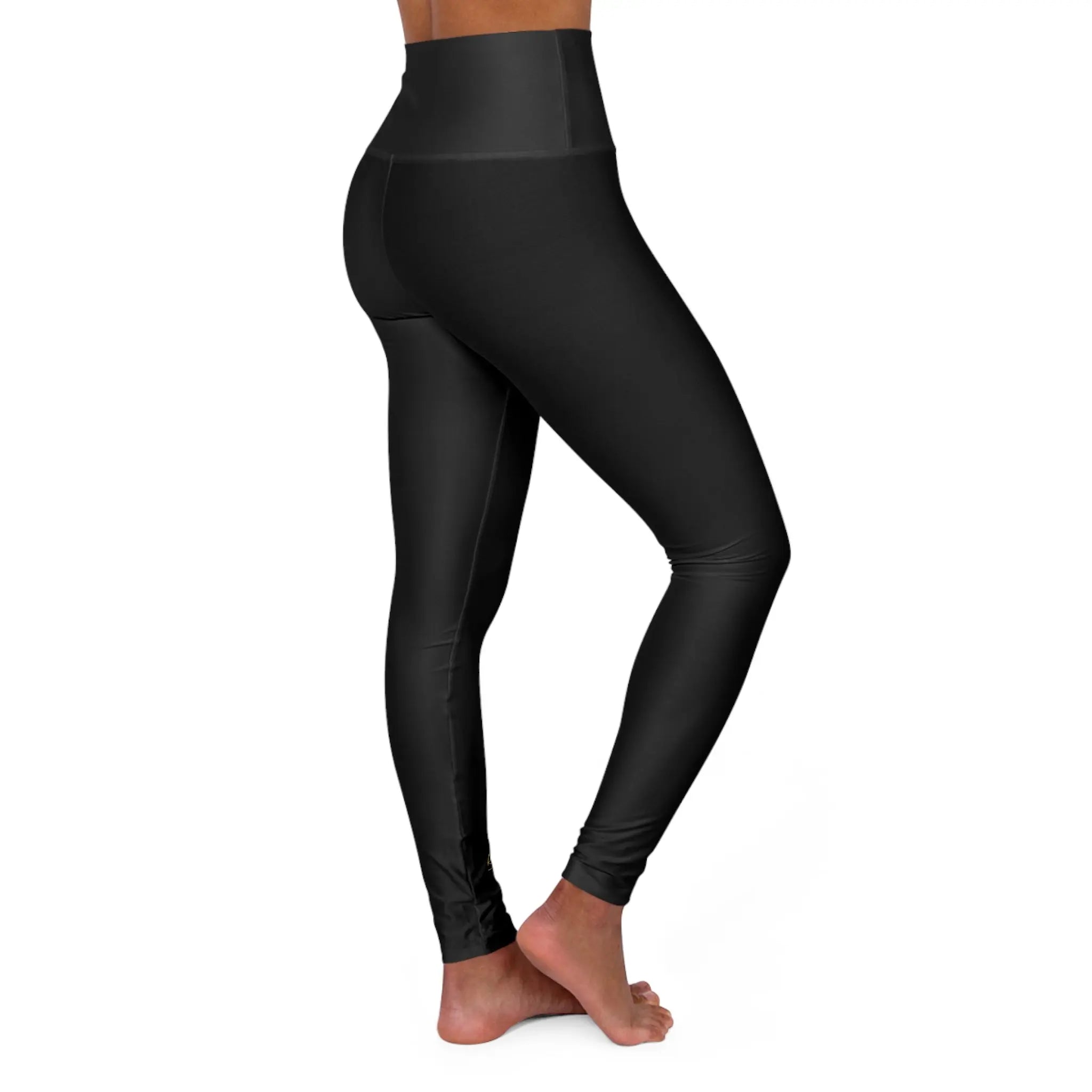 High Waisted Relaxa Yoga Leggings with Inspirational Text - Perfect for Fitness & Wellness Printify