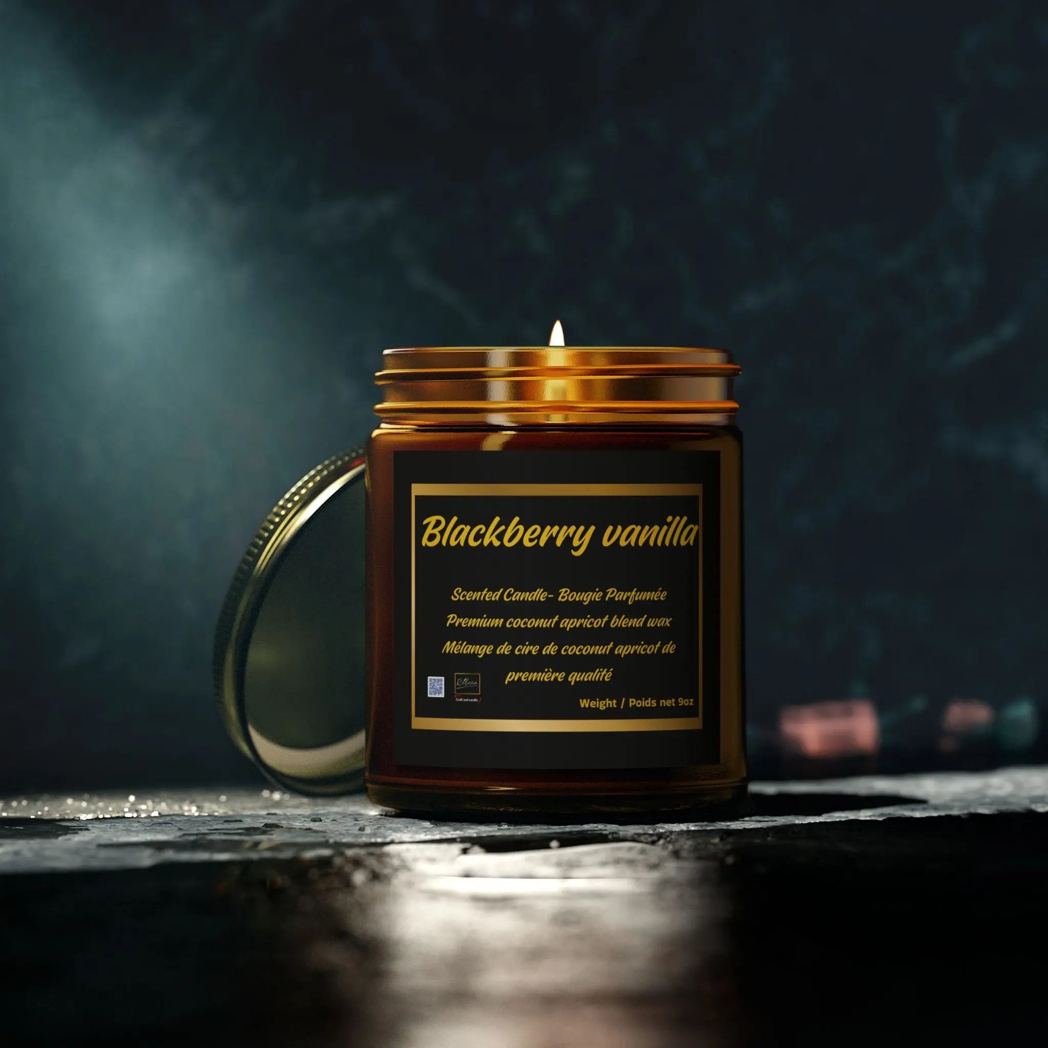 Candle Set - Blackberry Vanilla Scented Candles, 4oz & 9oz Relaxa Candle Canada
