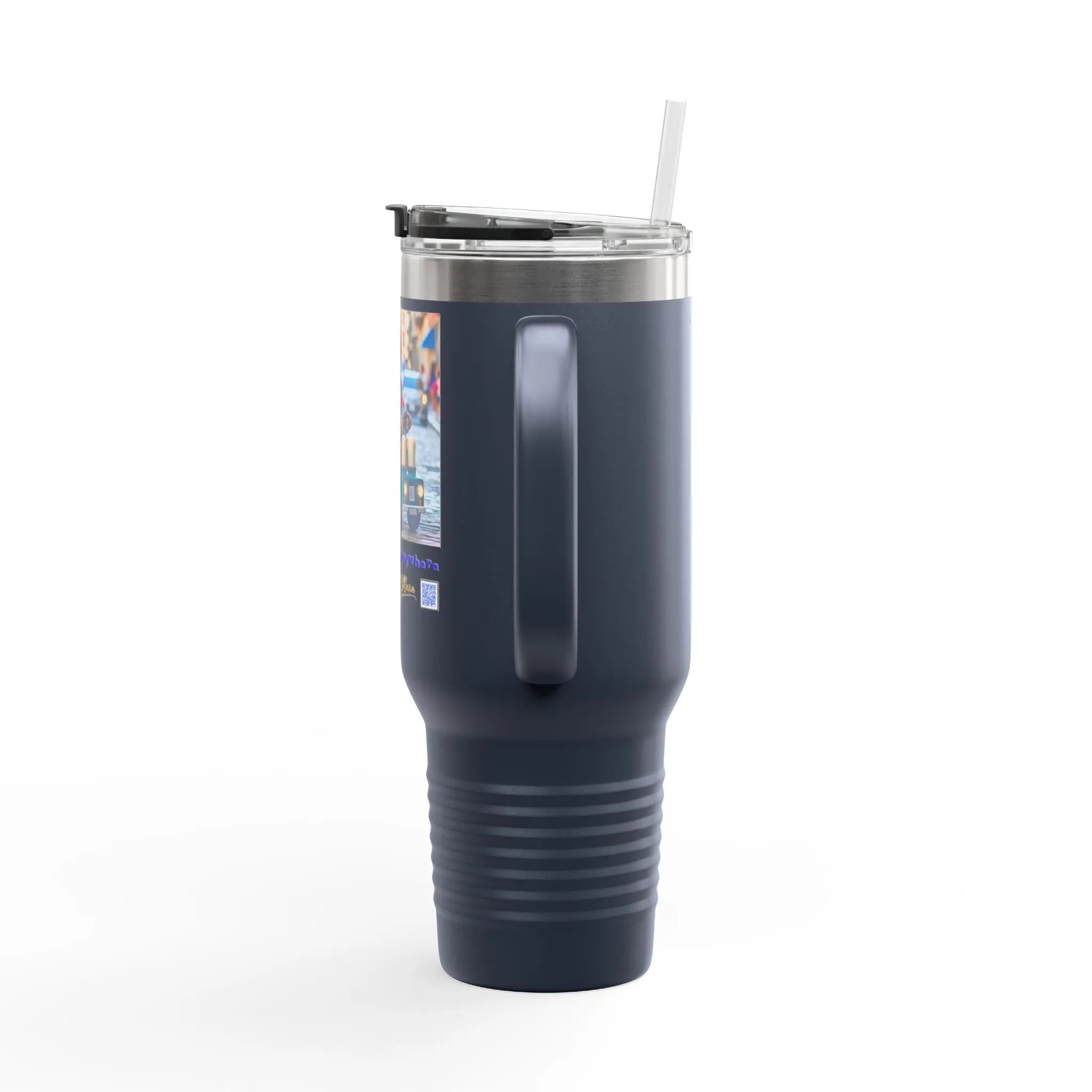 Insulated Travel Mug - We Deliver Everywhere Design, 40oz Printify