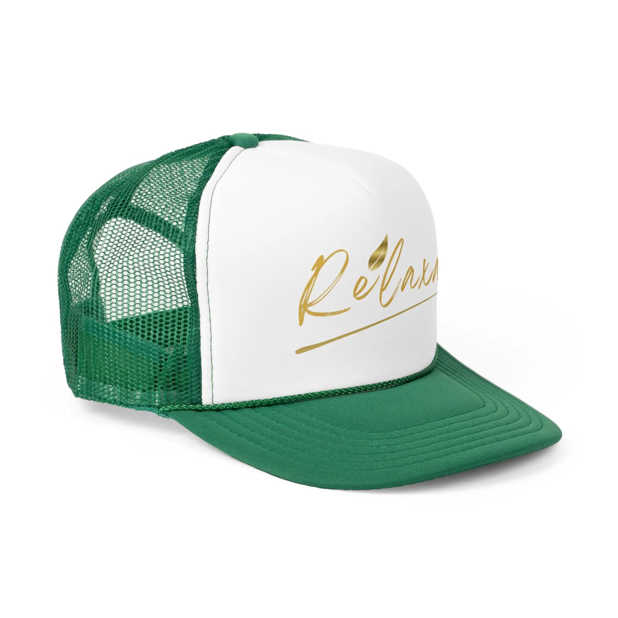 Relaxa Trucker Cap - Powered by Google, Perfect Gift for Tech Lovers Printify