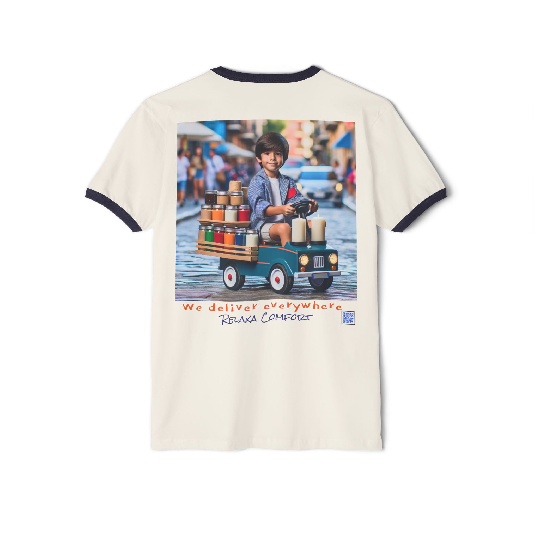 Relaxed Delivery Unisex Cotton Ringer T-Shirt - Fun & Trendy Graphic Tee