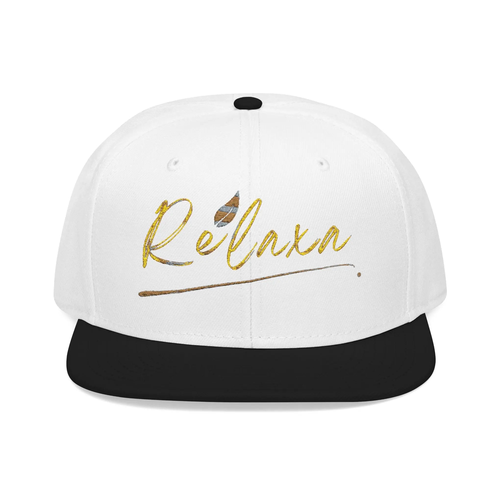 Relaxa Embroidered Snapback Cap - Casual Style Hat for Relaxation Lovers Printify