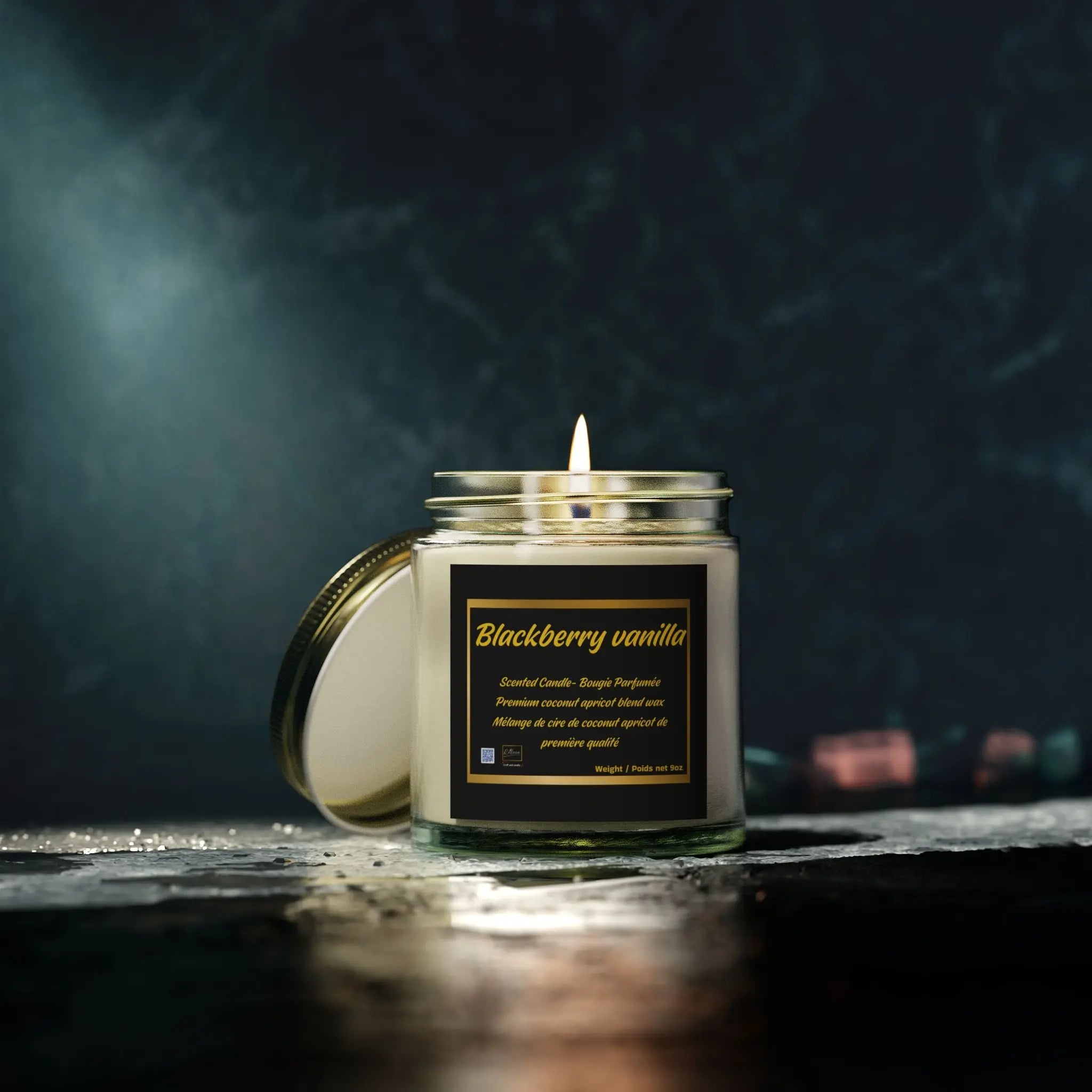 Candle Set - Blackberry Vanilla Scented Candles, 4oz & 9oz Relaxa Candle Canada