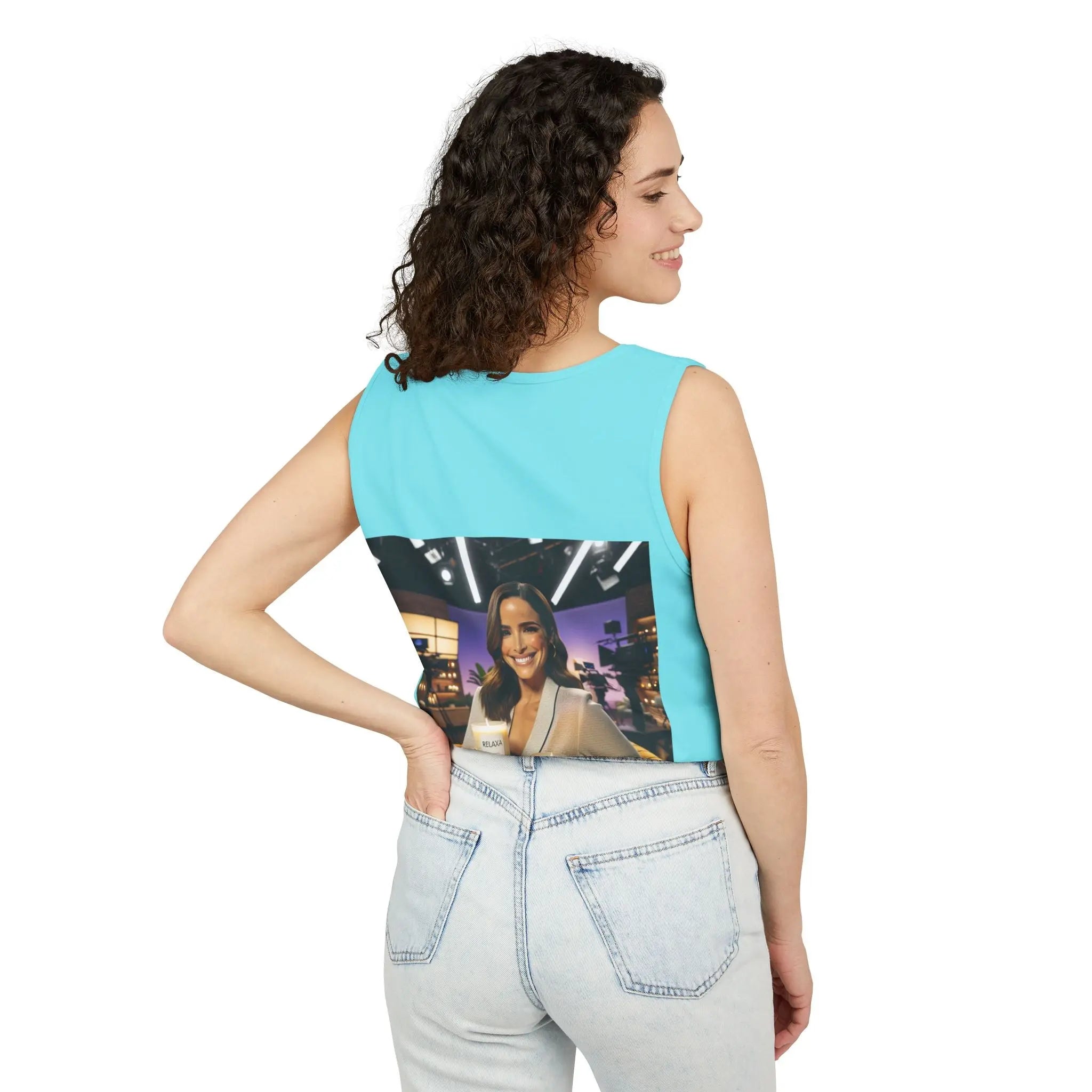 Unisex Relaxing Candle Graphic Tank Top - Perfect for Summer, Gifting & Relaxation Printify