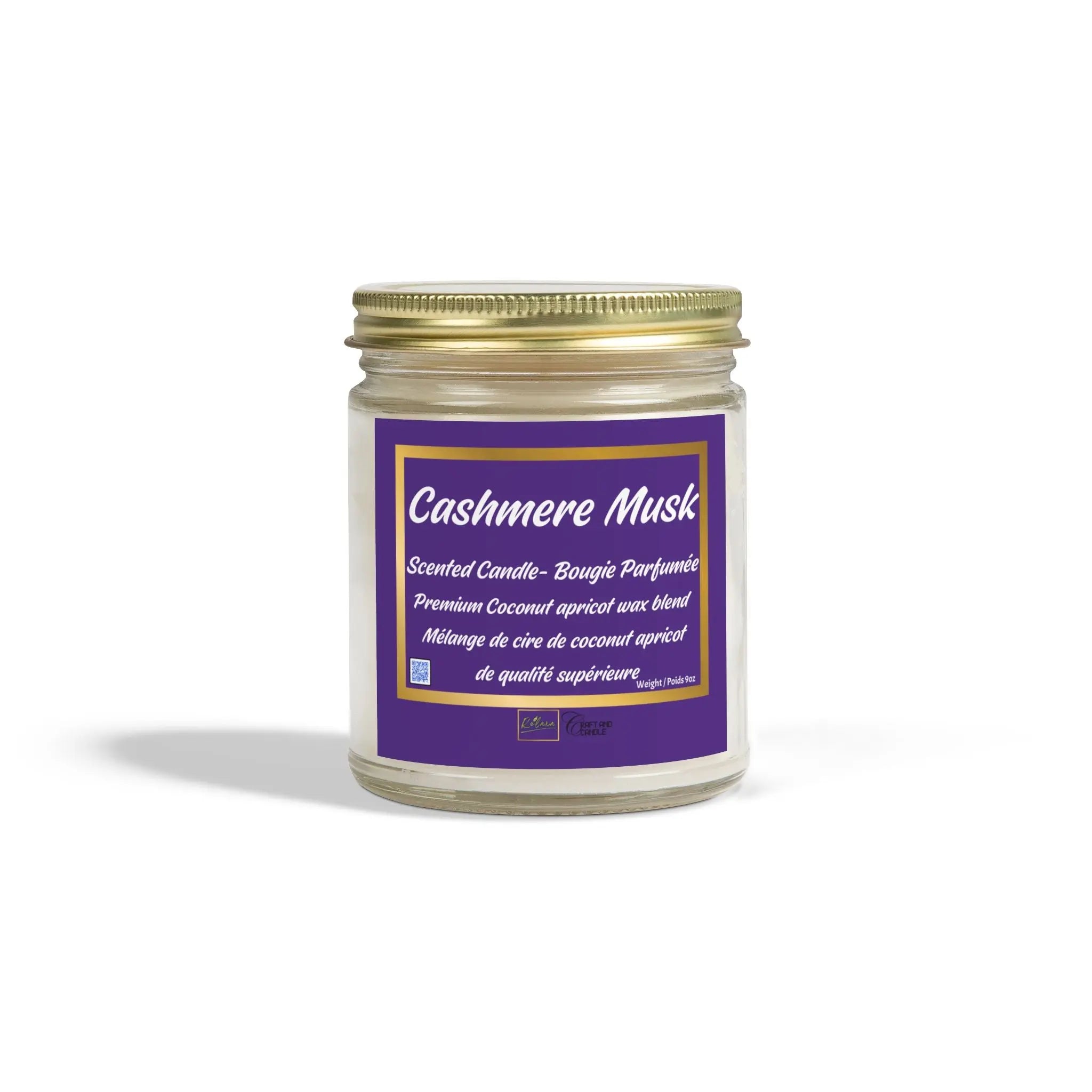 Candle, Cashmere Musk Scented Coconut Apricot Relaxa Candle Canada