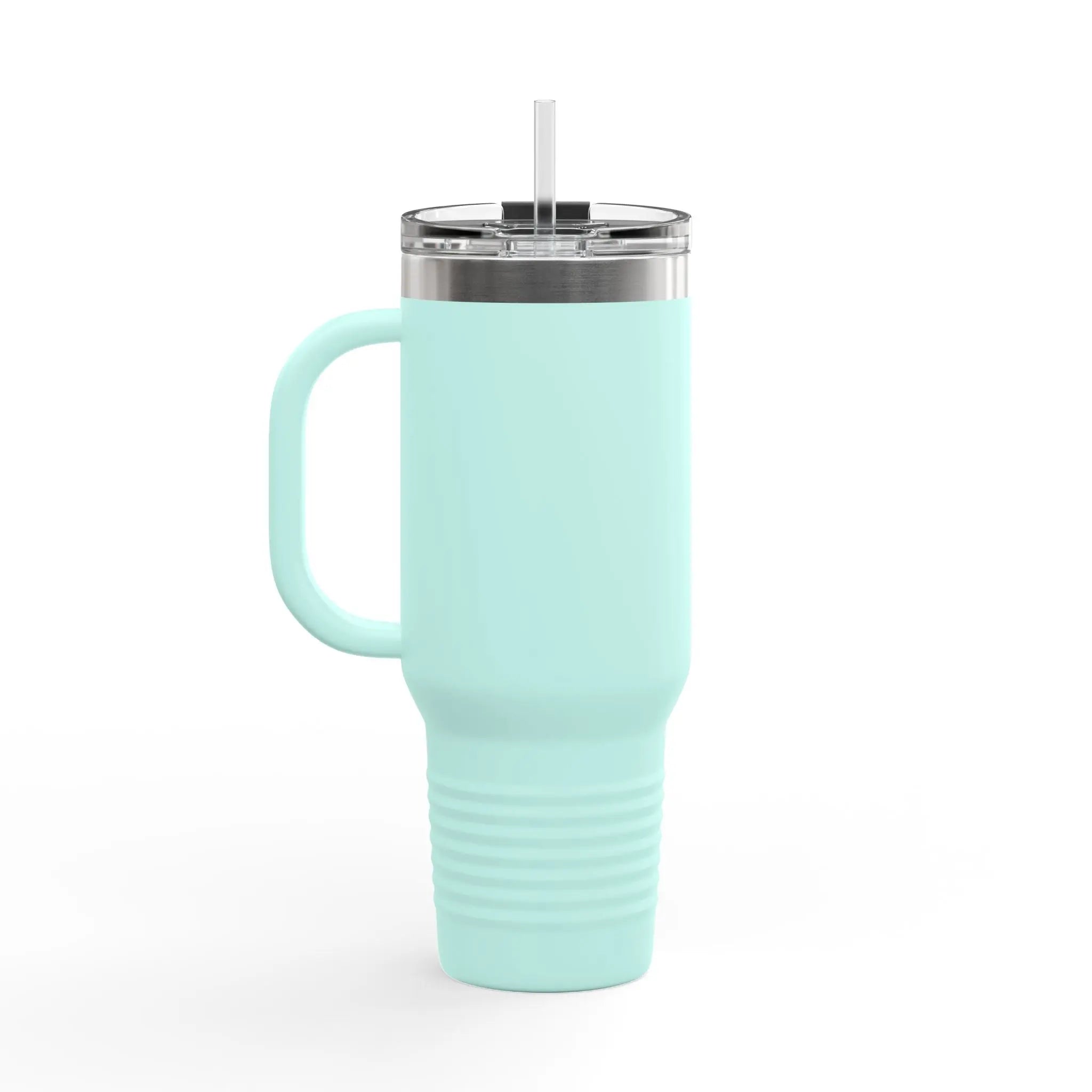 Insulated Travel Mug - We Deliver Everywhere Design, 40oz Printify