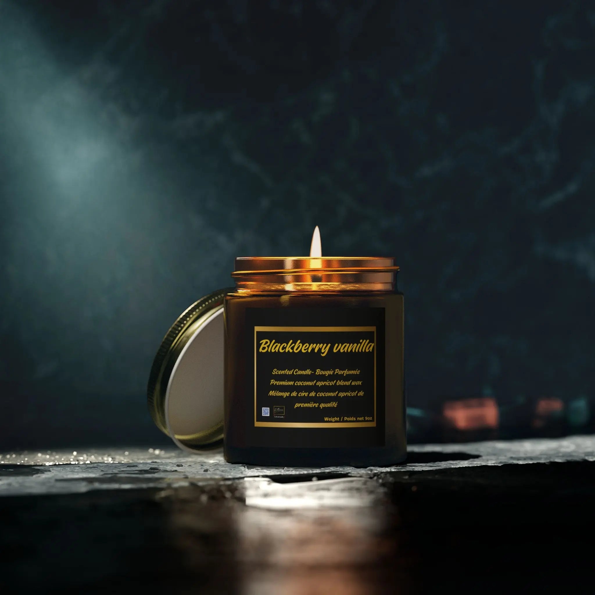 Candle Set - Blackberry Vanilla Scented Candles, 4oz & 9oz Relaxa Candle Canada