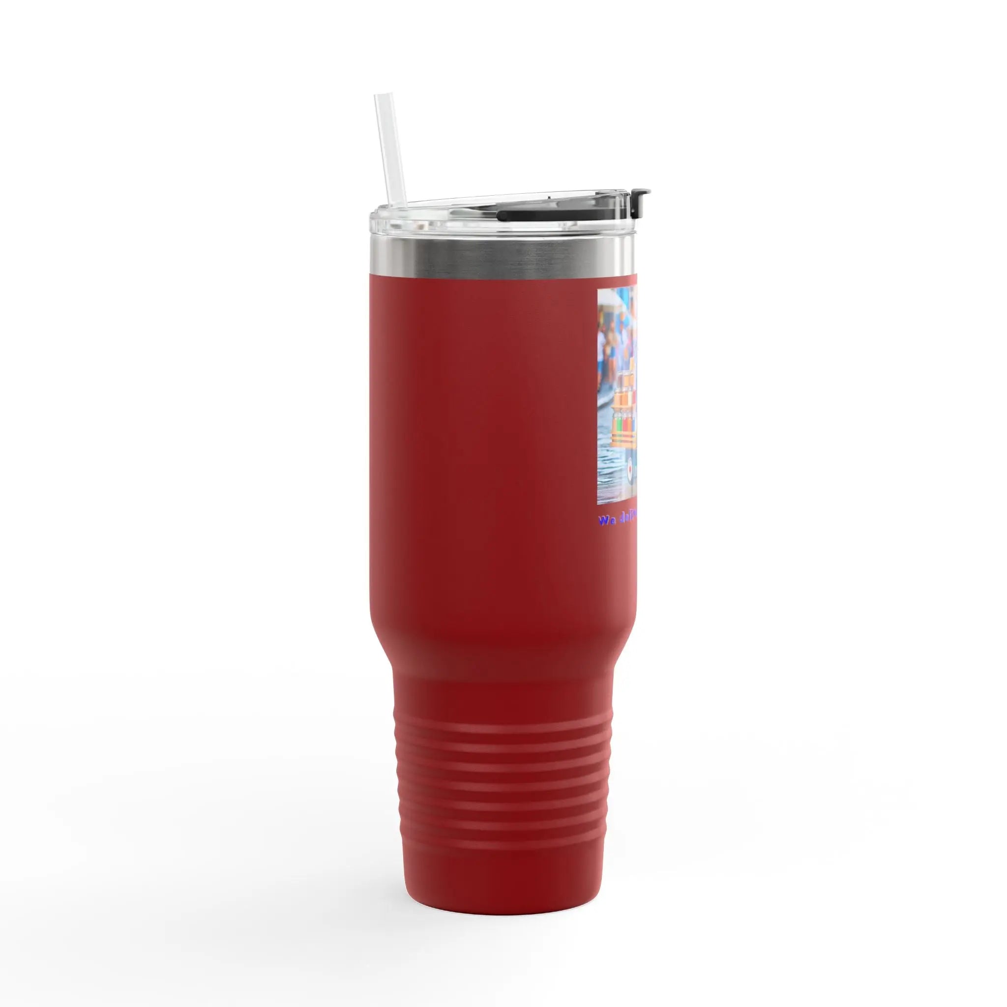 Insulated Travel Mug - We Deliver Everywhere Design, 40oz Printify