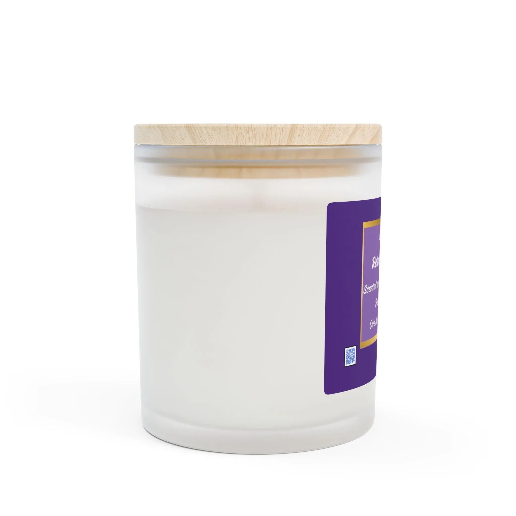 Lavender Relaxation 11oz Frosted Glass Candle by Relaxa Relaxa Candle Canada