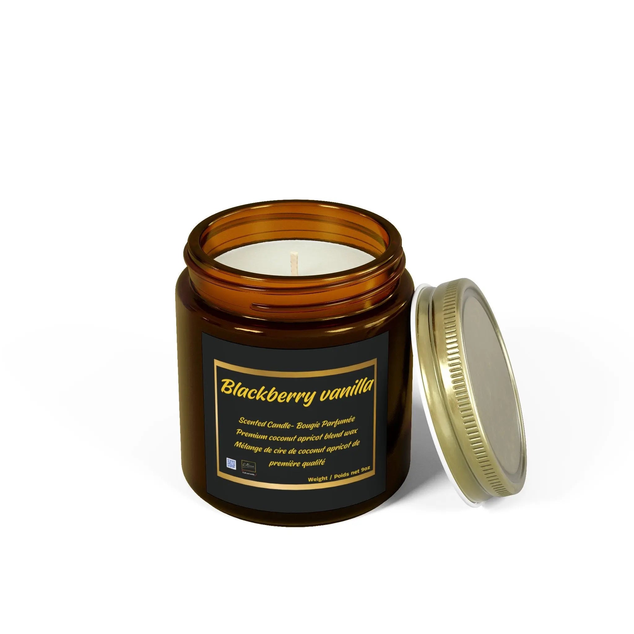 Candle Set - Blackberry Vanilla Scented Candles, 4oz & 9oz Relaxa Candle Canada