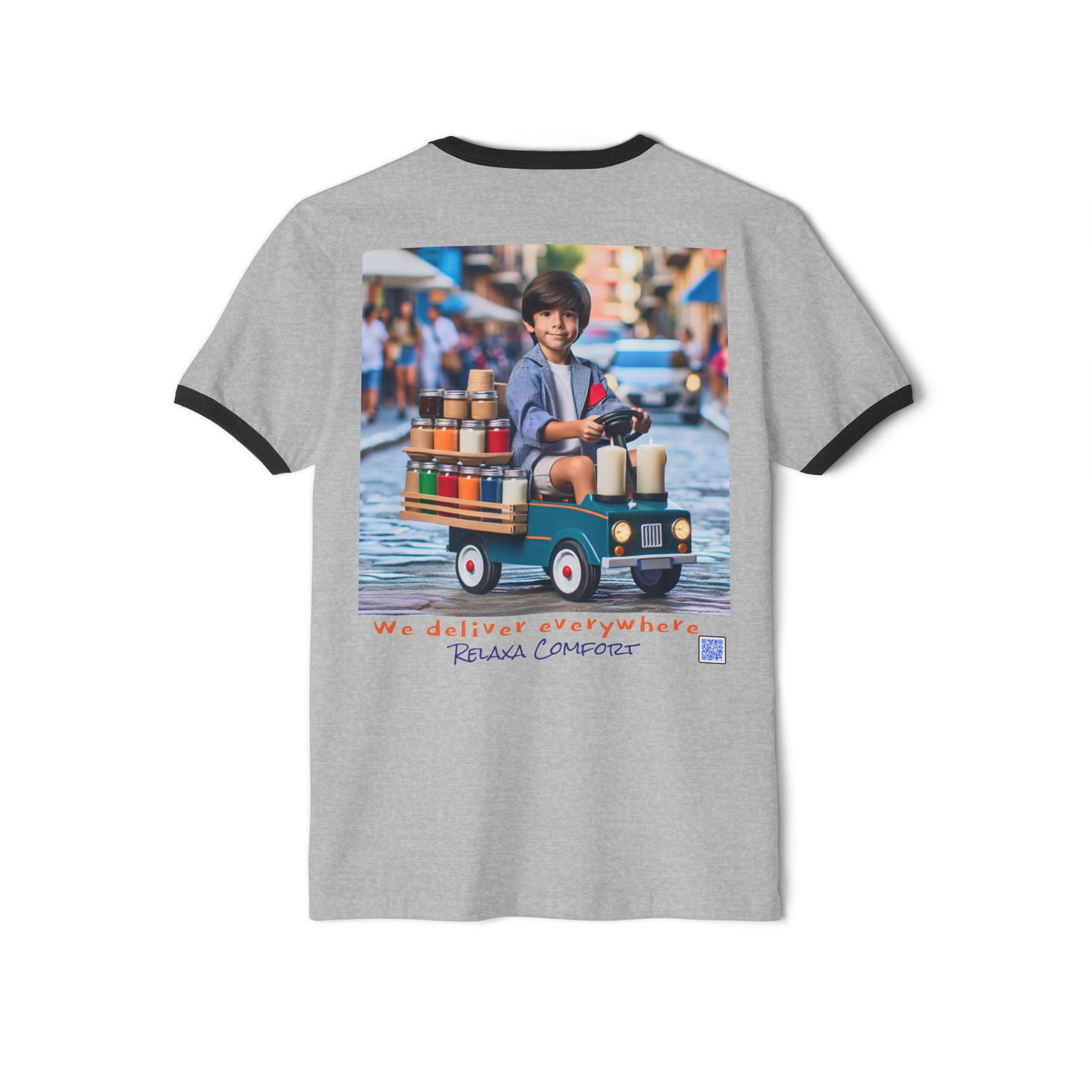 Relaxed Delivery Unisex Cotton Ringer T-Shirt - Fun & Trendy Graphic Tee