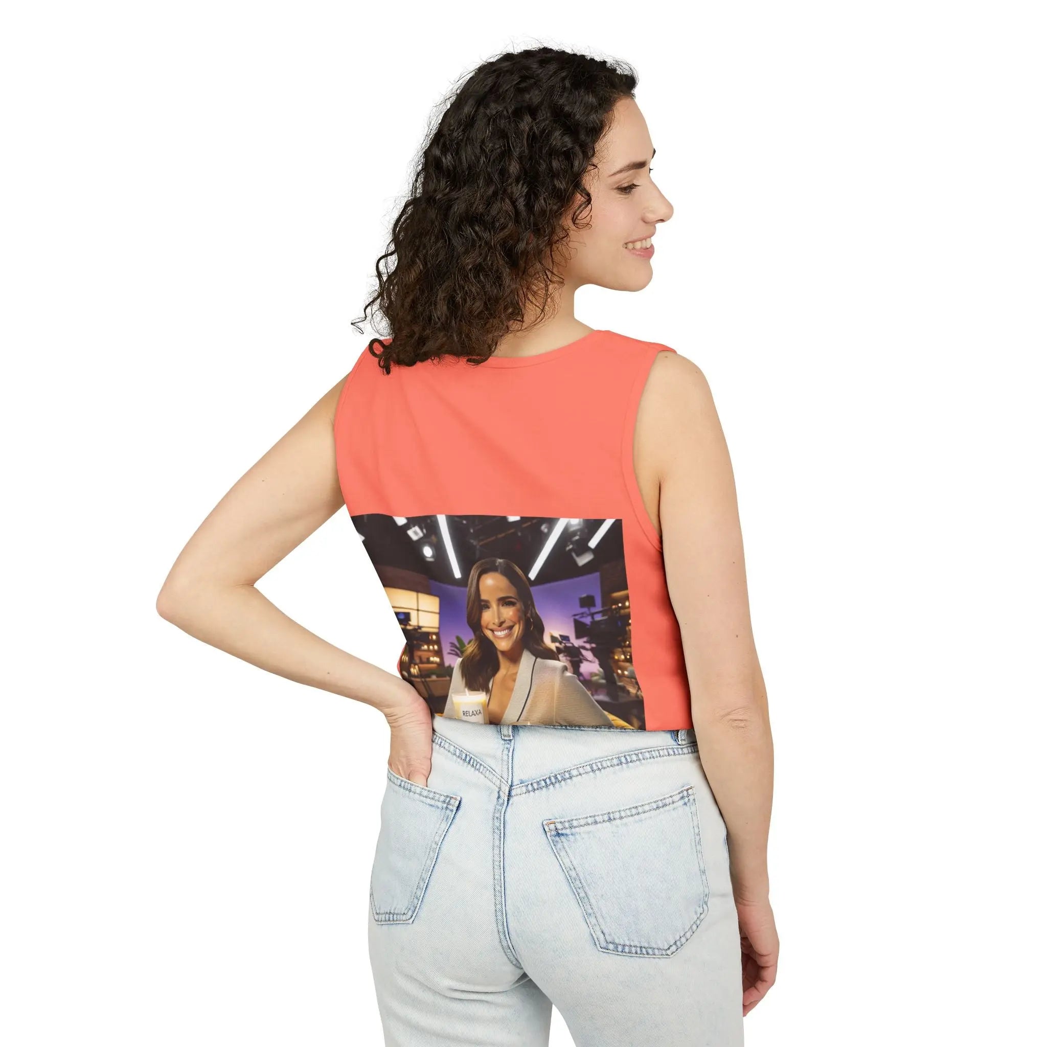 Unisex Relaxing Candle Graphic Tank Top - Perfect for Summer, Gifting & Relaxation Printify