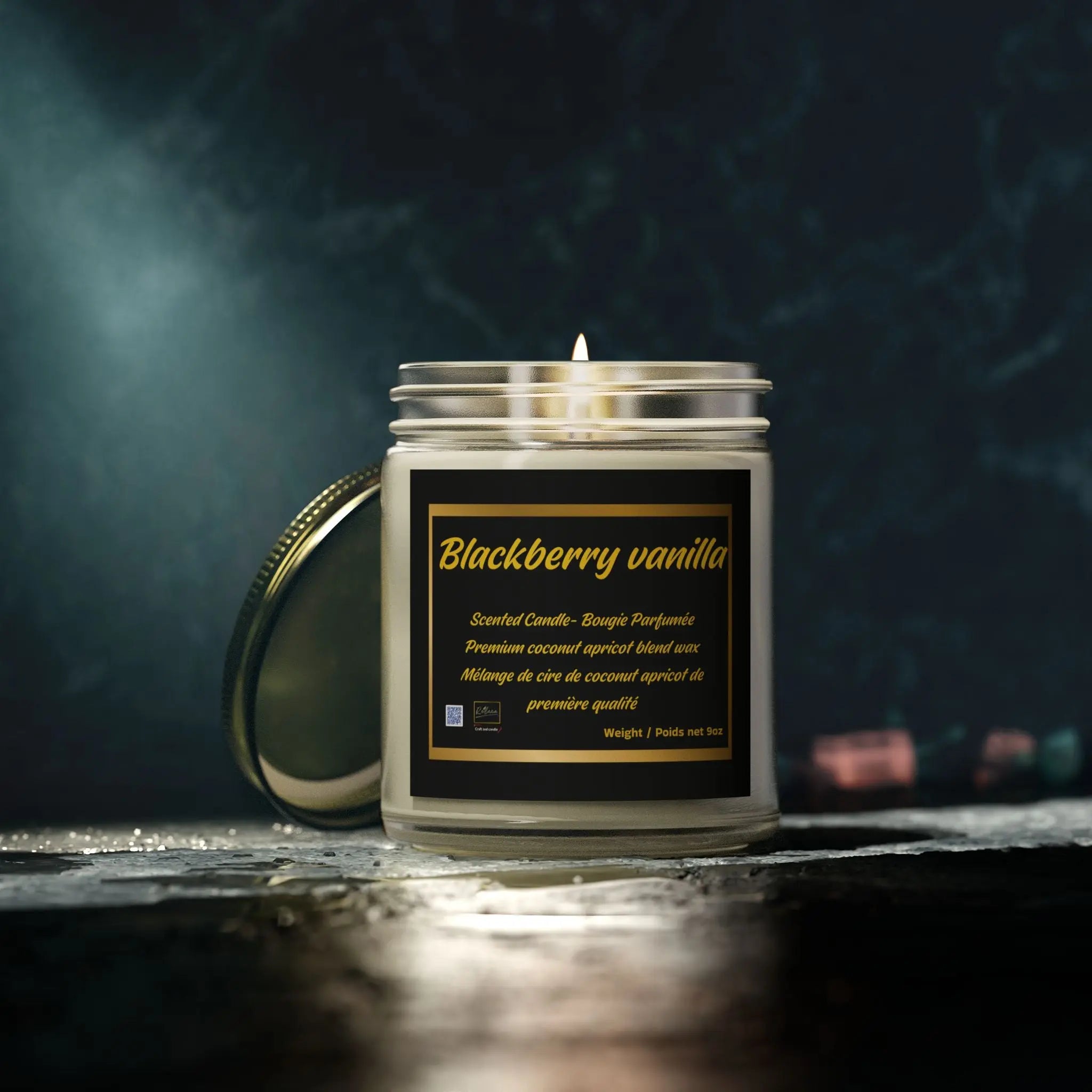 Candle Set - Blackberry Vanilla Scented Candles, 4oz & 9oz Relaxa Candle Canada