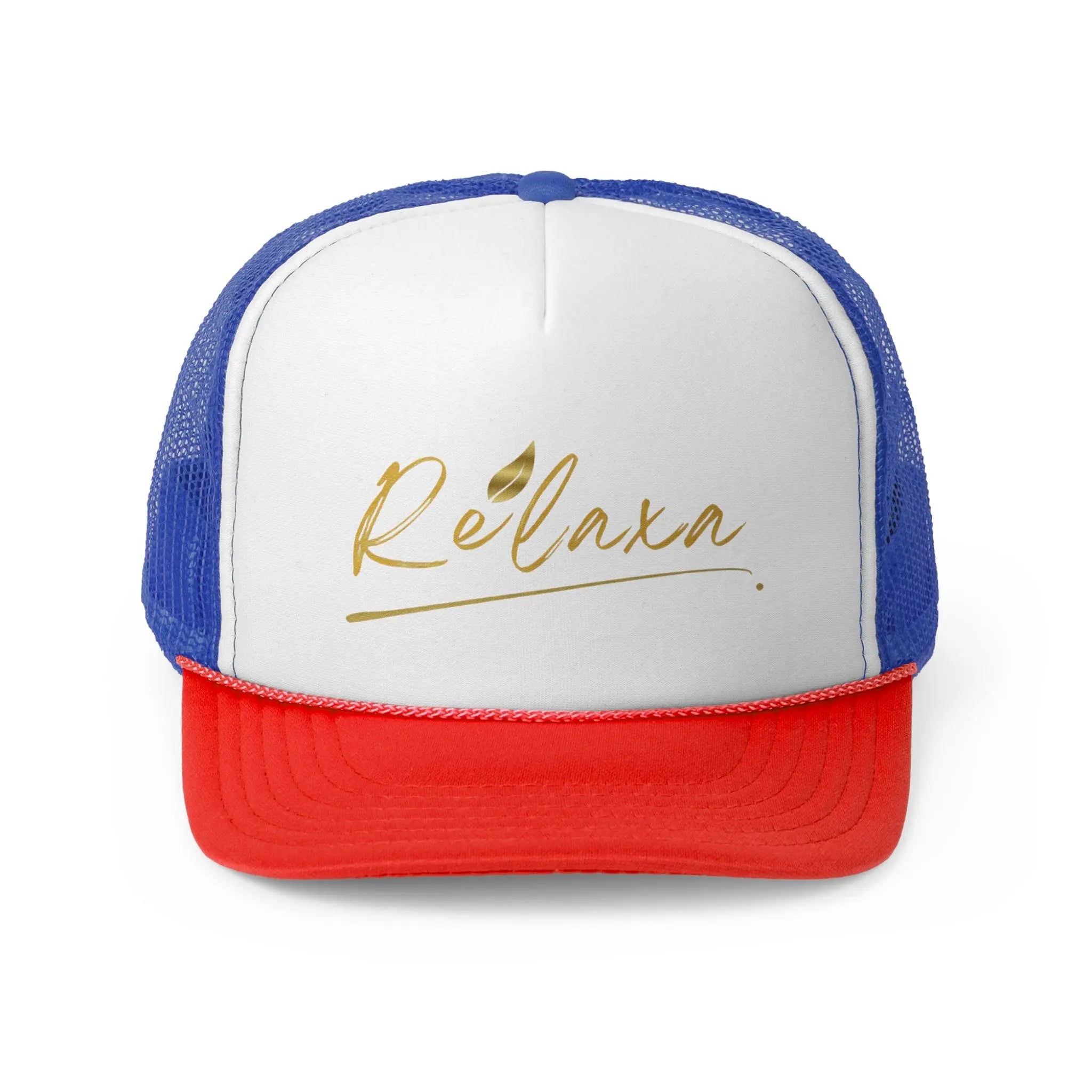 Relaxa Trucker Cap - Powered by Google, Perfect Gift for Tech Lovers Printify
