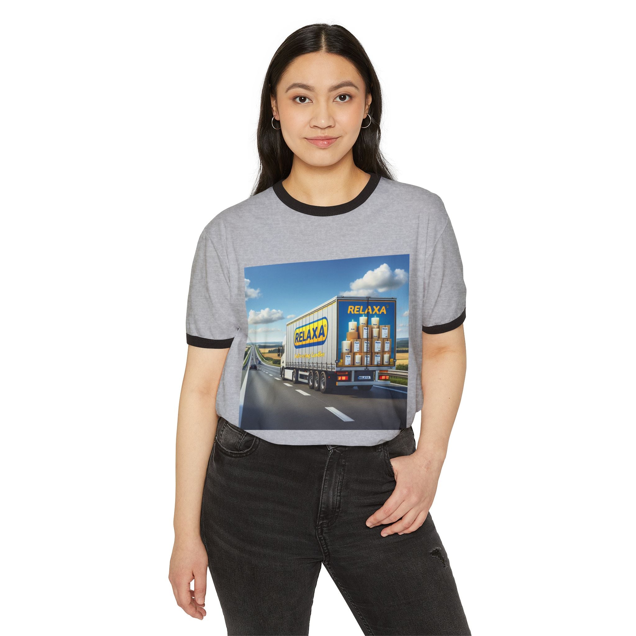 Relaxed Delivery Unisex Cotton Ringer T-Shirt - Fun & Trendy Graphic Tee