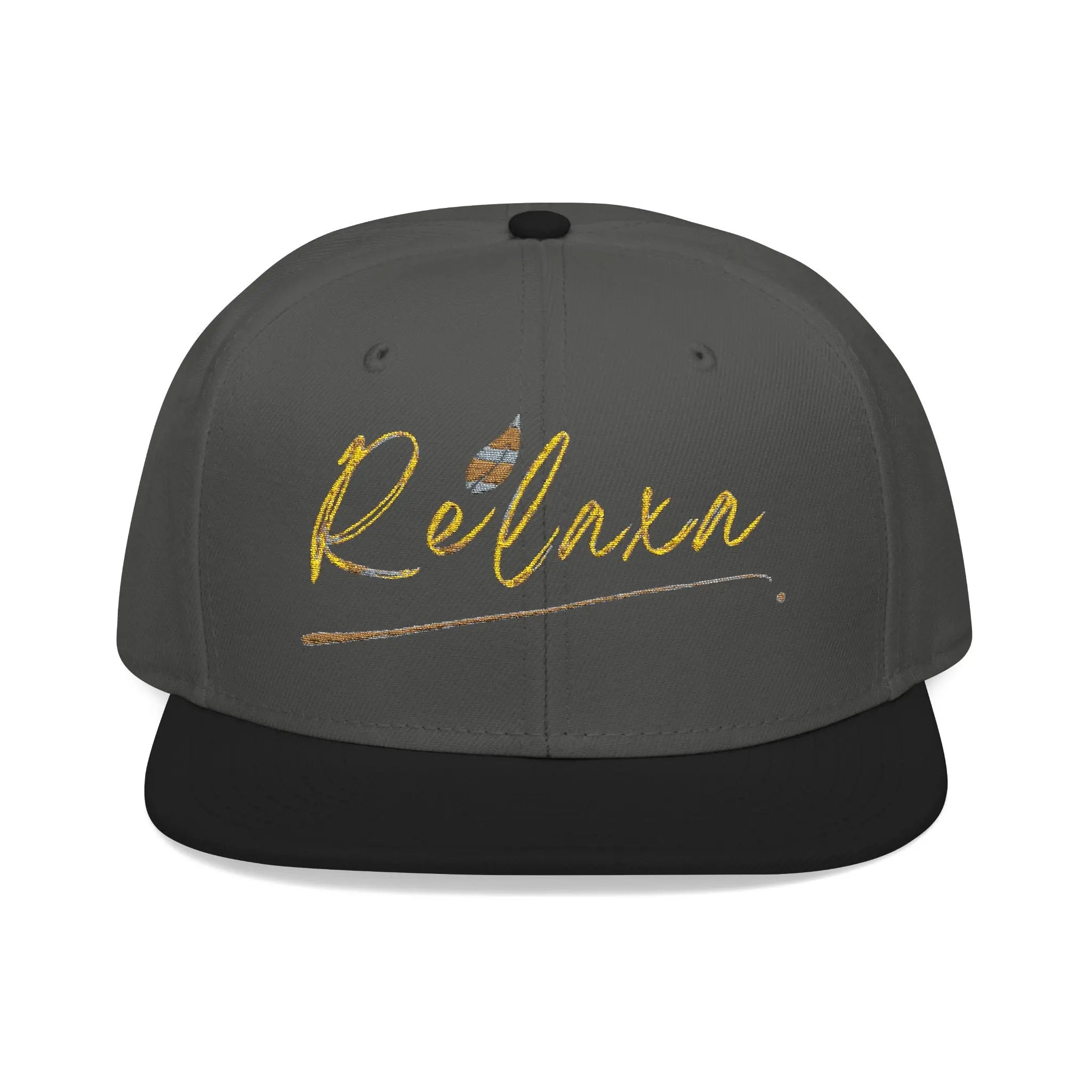 Relaxa Embroidered Snapback Cap - Casual Style Hat for Relaxation Lovers Printify