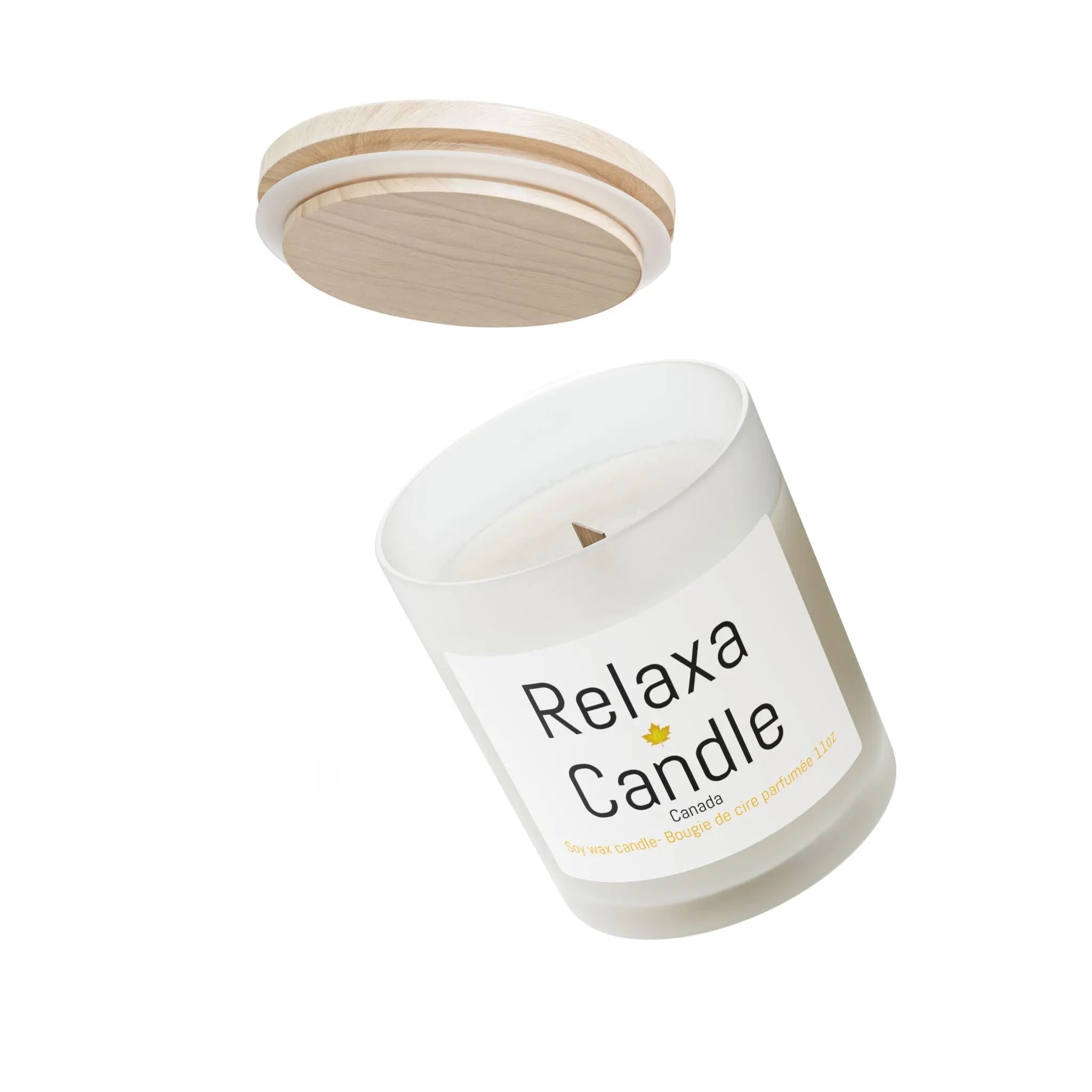 Relaxing Frosted Glass Candle | Scented Soy Wax | Perfect for Home Decor, Self-Care, Spa, Gifts, Relaxation Relaxa Candle Canada