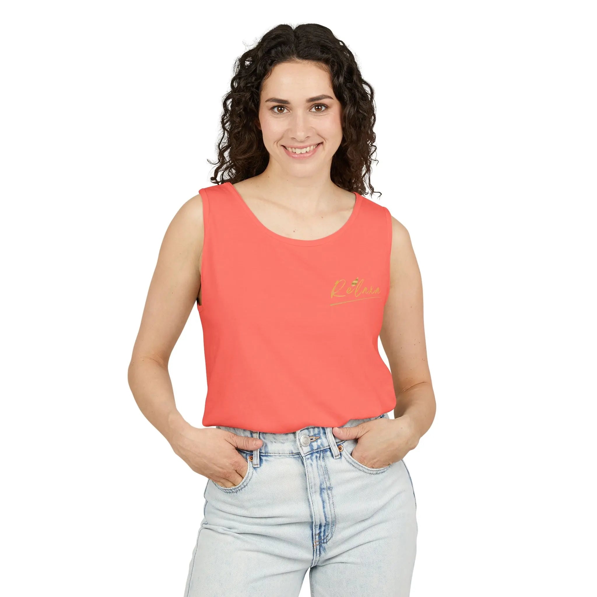 Unisex Relaxing Candle Graphic Tank Top - Perfect for Summer, Gifting & Relaxation Printify