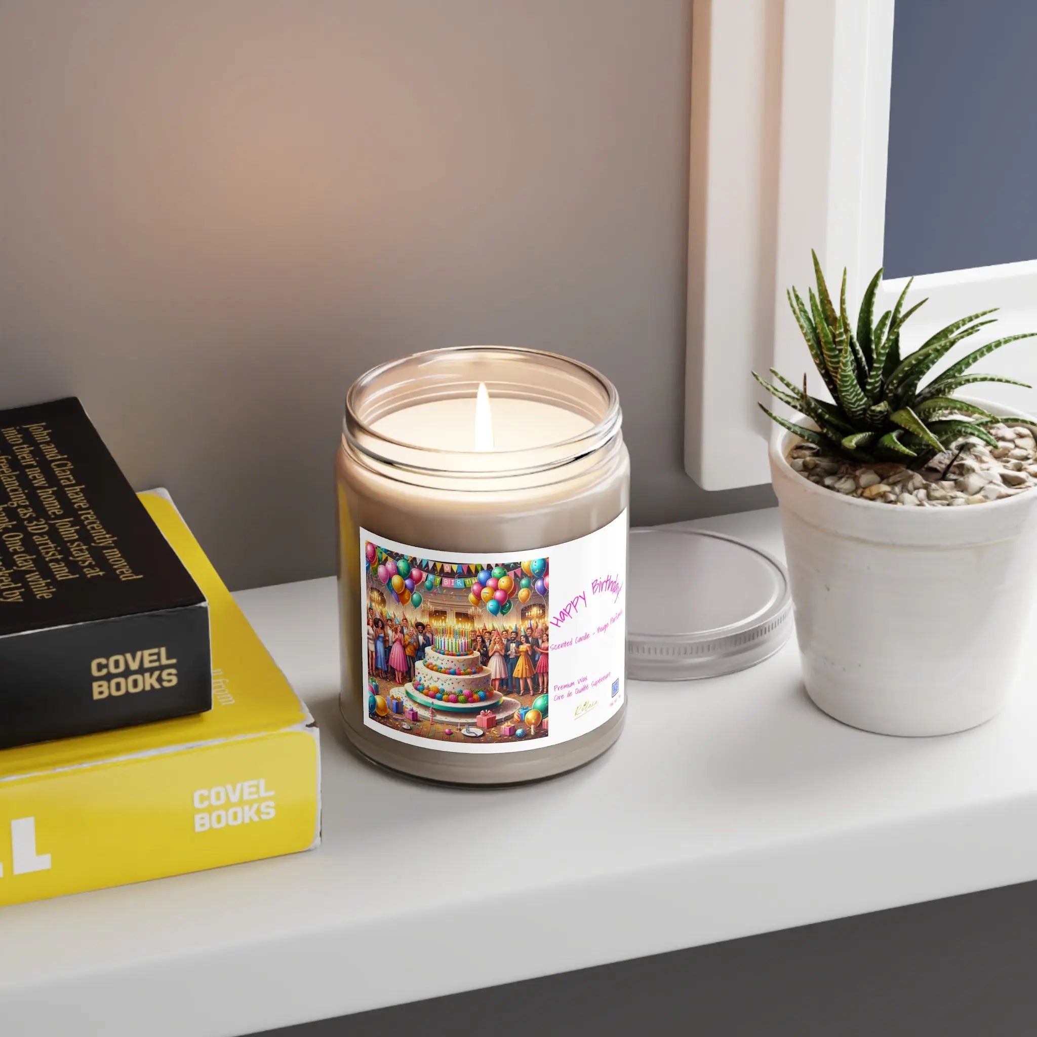 Happy Birthday Scented Candle - 9oz Party Vibes Printify