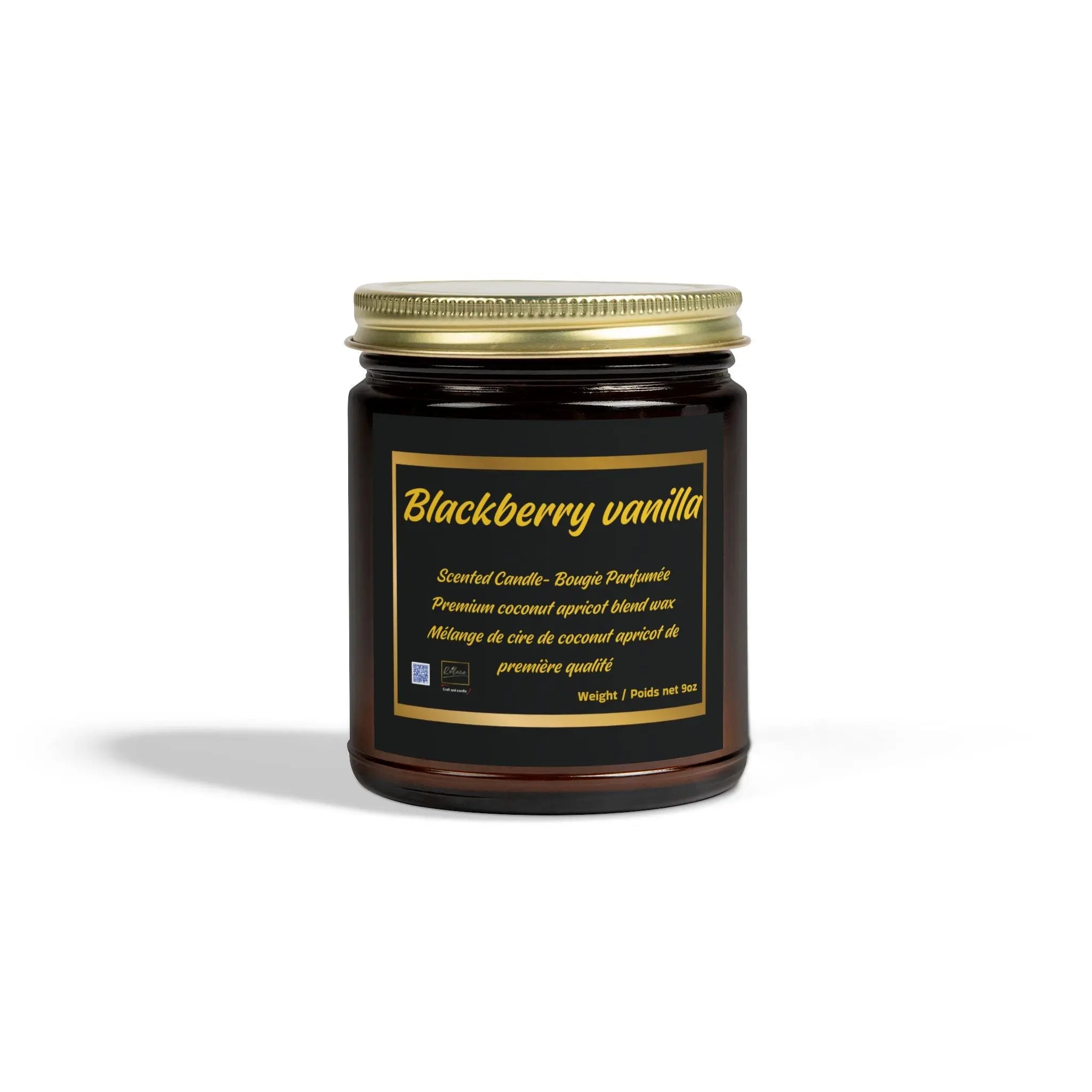 Candle Set - Blackberry Vanilla Scented Candles, 4oz & 9oz Relaxa Candle Canada