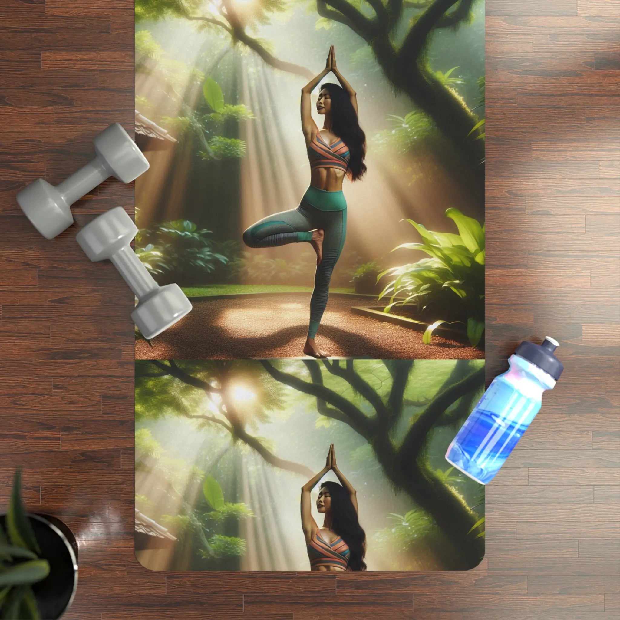 Relaxâ Rubber Yoga Mat - Mindful Meditation & Wellness Essential Printify
