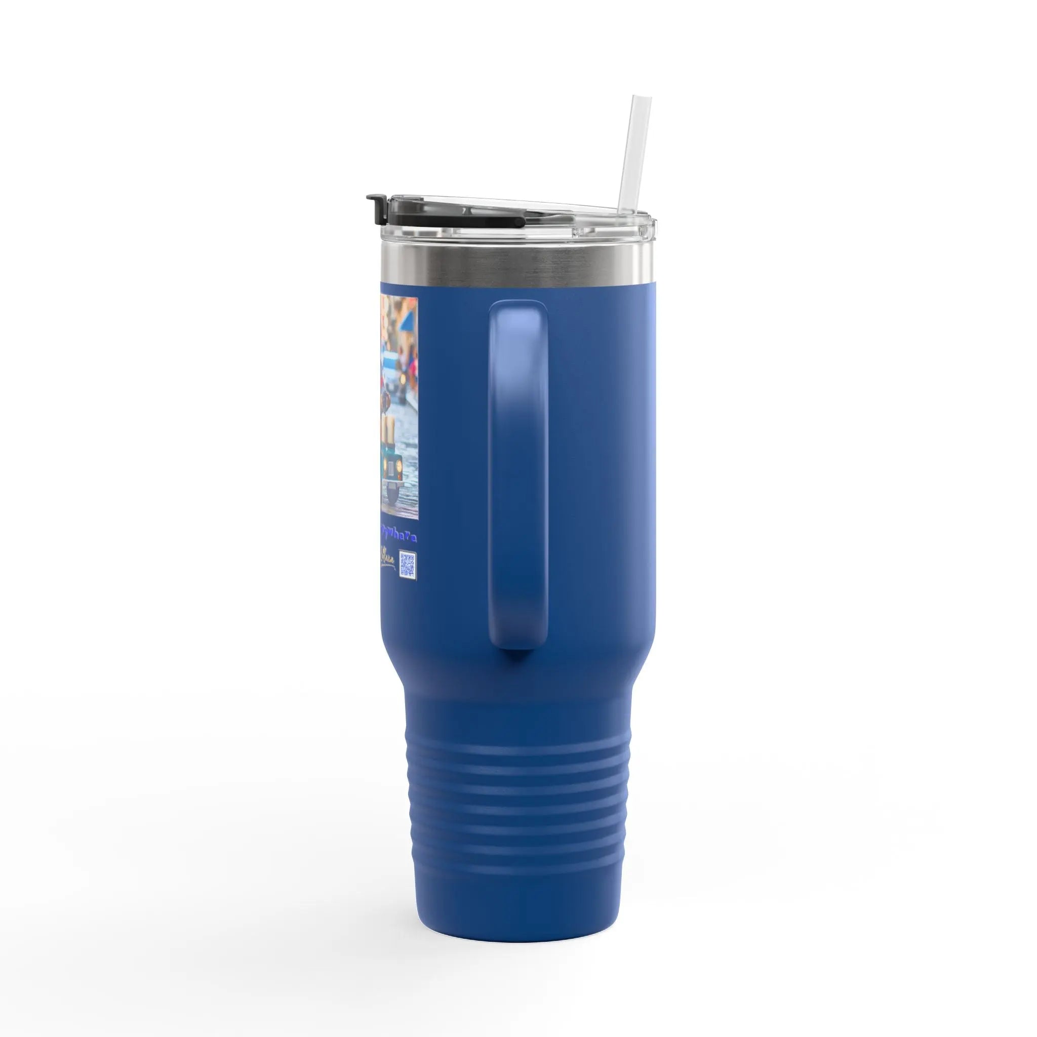 Insulated Travel Mug - We Deliver Everywhere Design, 40oz Printify
