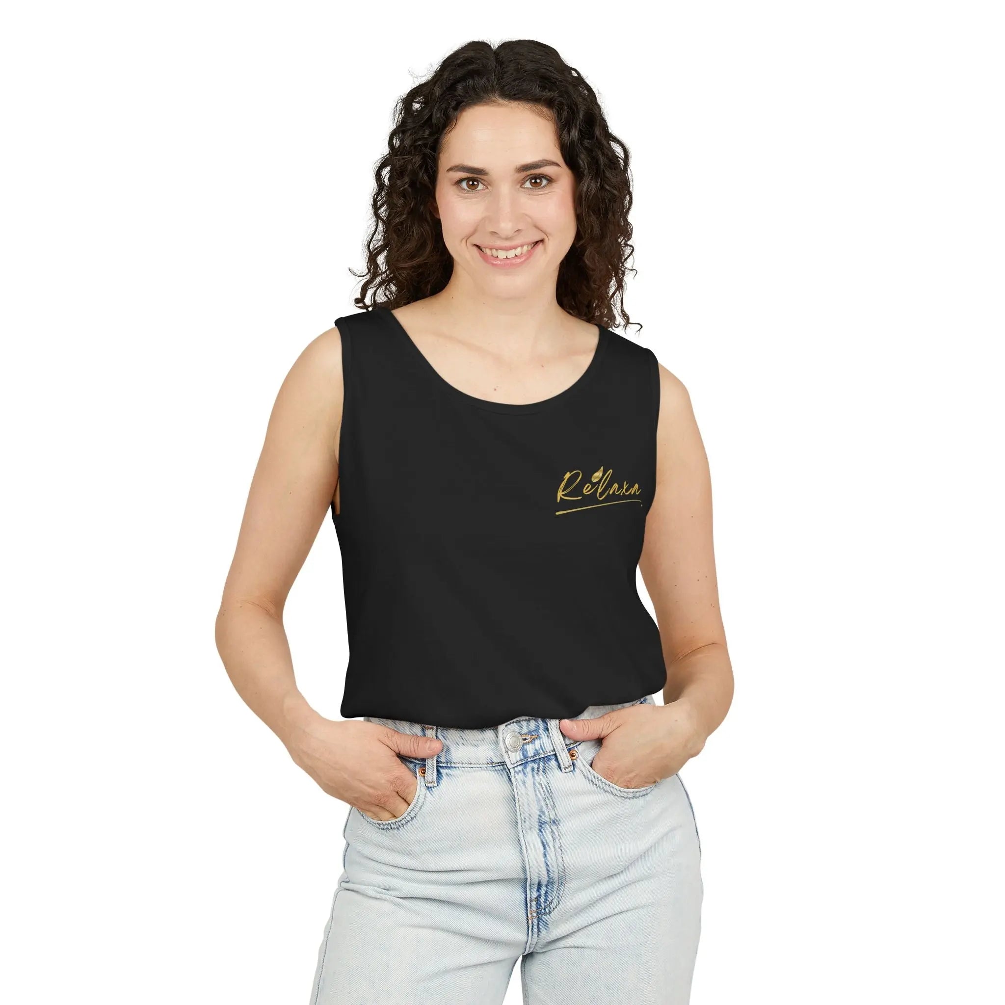 Unisex Relaxing Candle Graphic Tank Top - Perfect for Summer, Gifting & Relaxation Printify