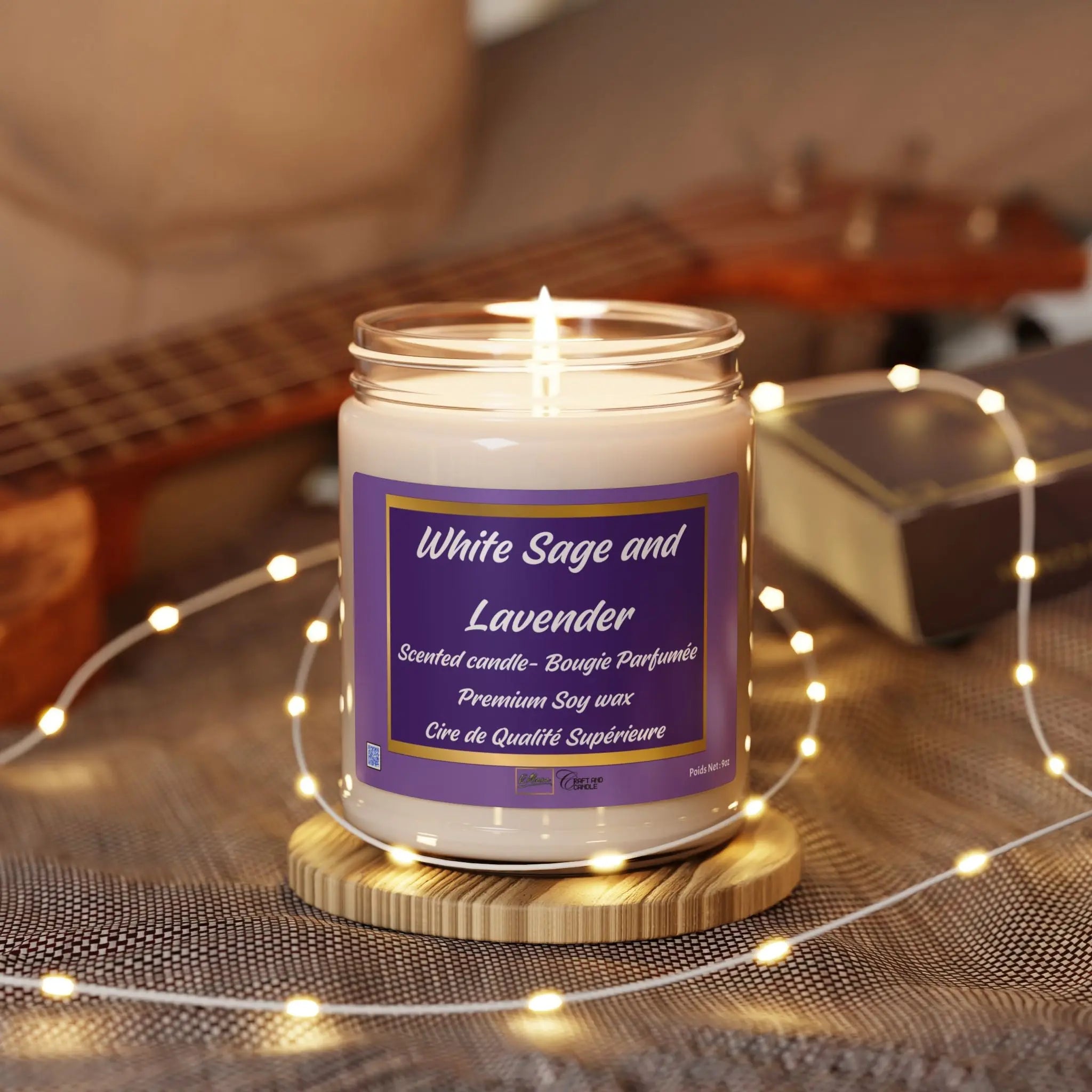 Soy Candle - White Sage and Lavender Relaxa Candle Canada