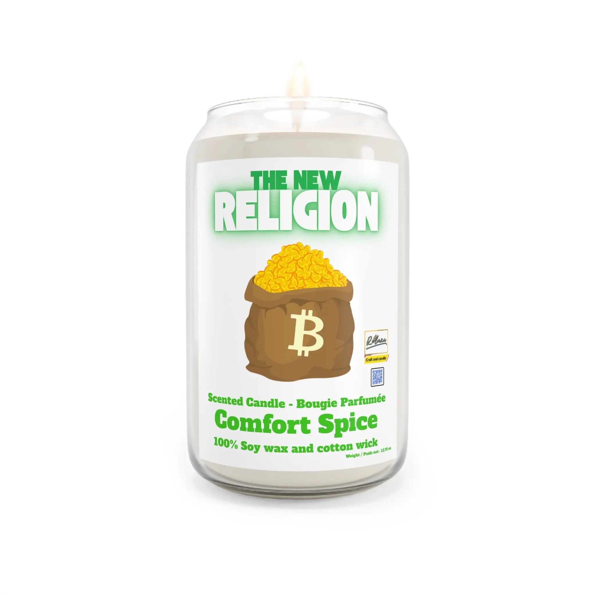 Bitcoin Candle - Scented Candle Printify