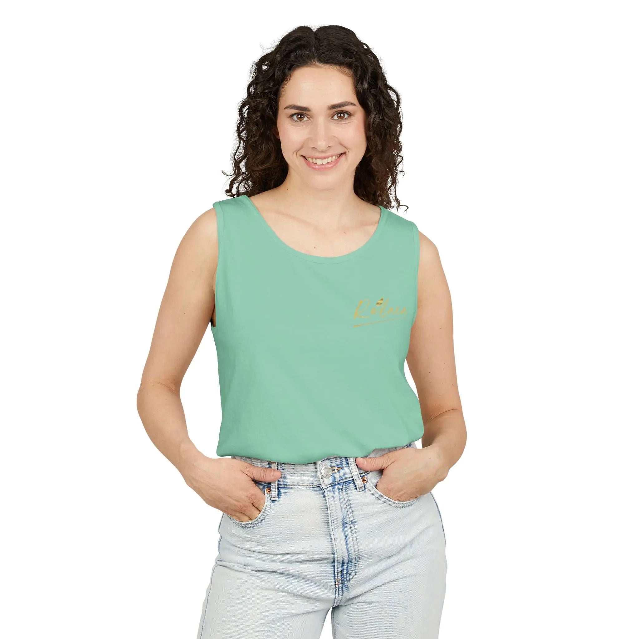Unisex Relaxing Candle Graphic Tank Top - Perfect for Summer, Gifting & Relaxation Printify