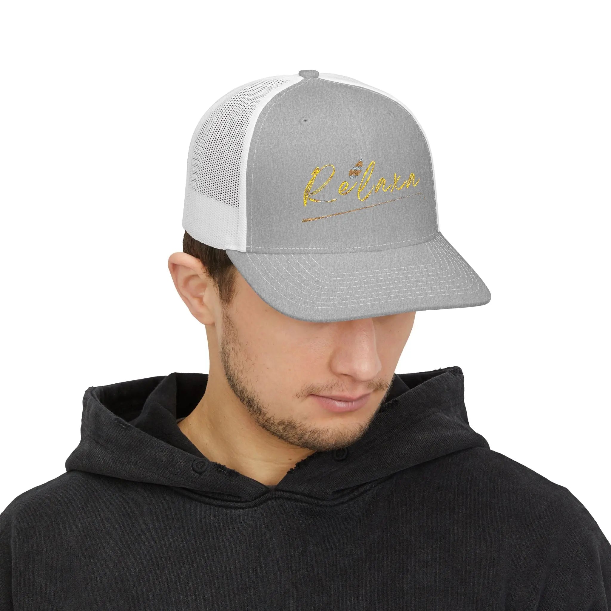 Relaxing Snapback Trucker Cap - Stylish Embroidered Hat Printify