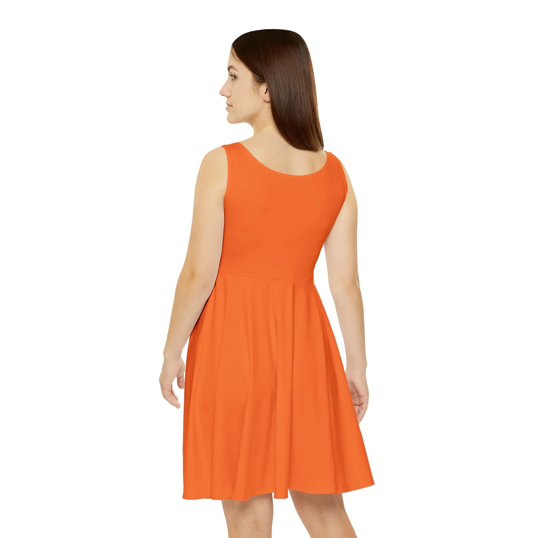 Chic Women's Skater Dress - Elegant White Casual Style Printify