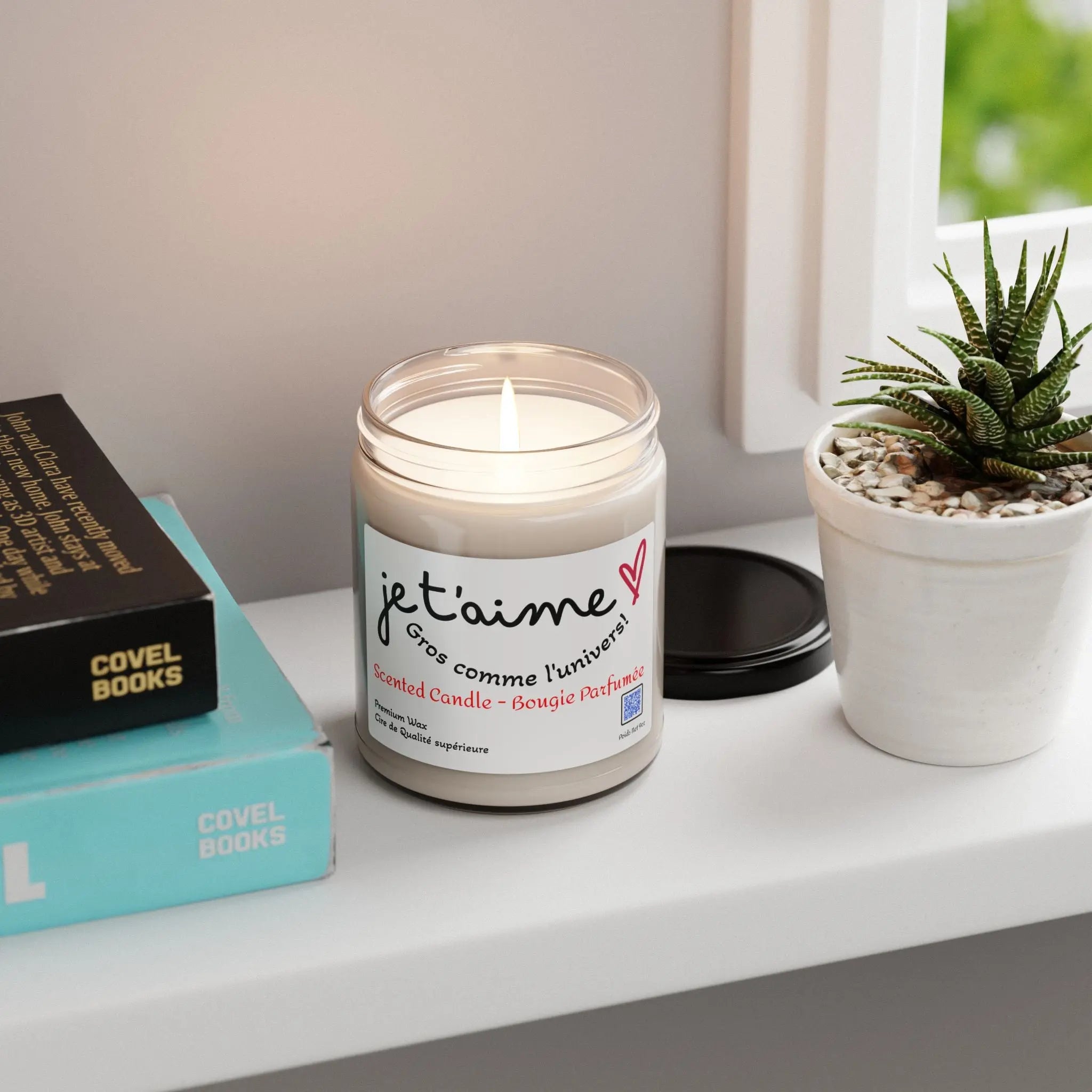Romantic Scented Soy Candle - Je t'aime - 9oz Printify