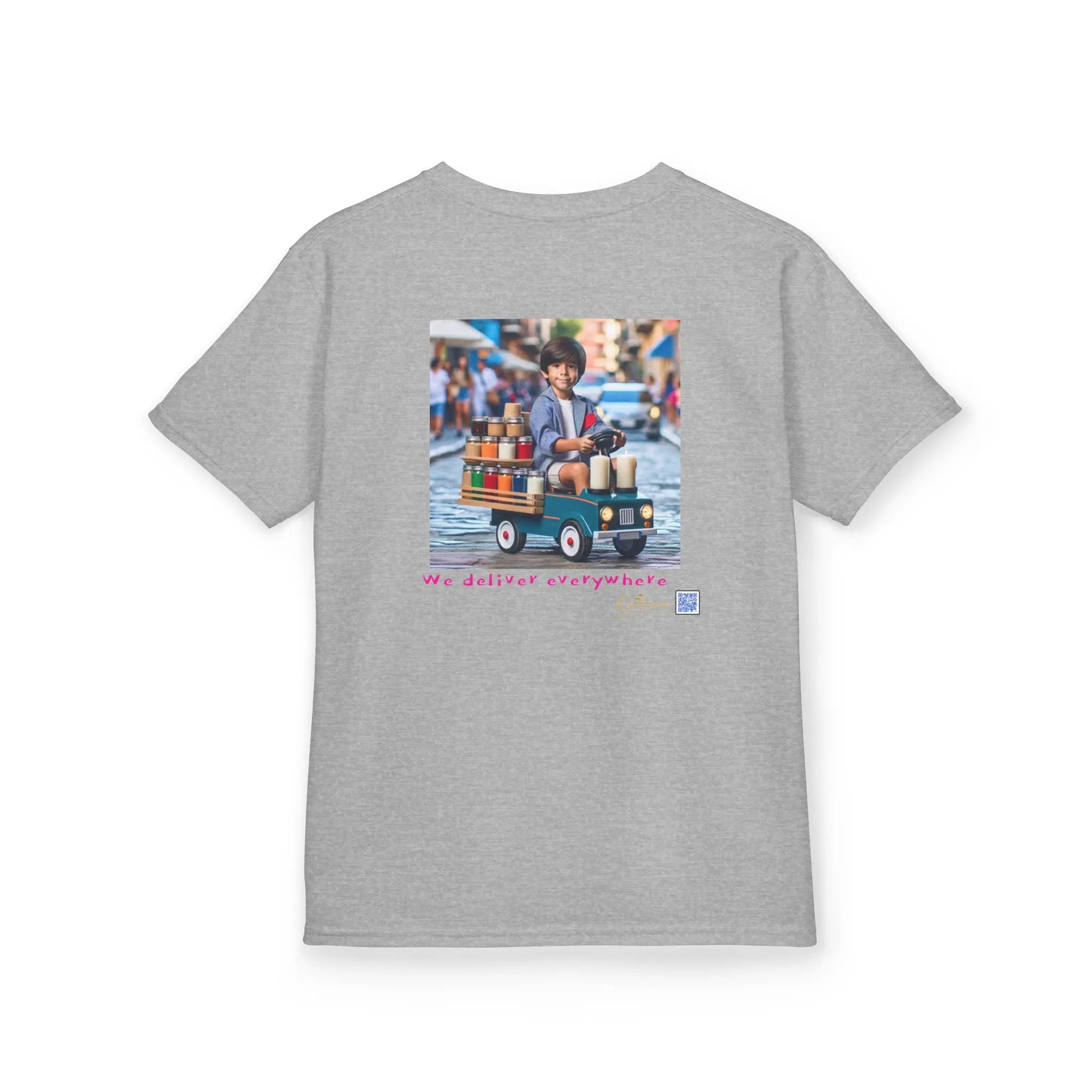 Cosmic Adventure Kids Tee - 'We Deliver Everywhere' Design Printify