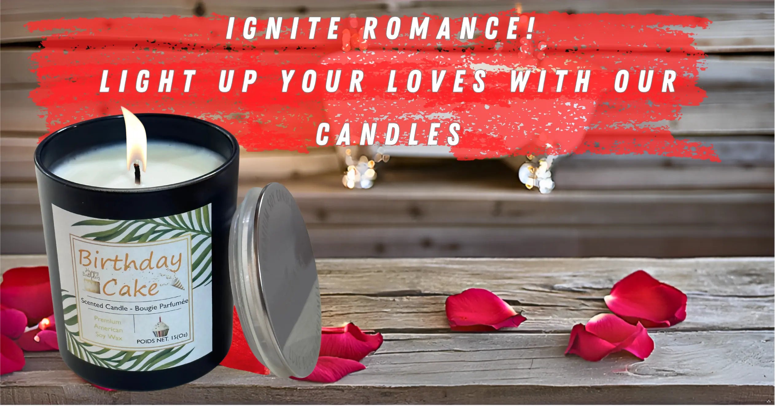 BIRTHDAY CAKE CANDLE 15oz My Store