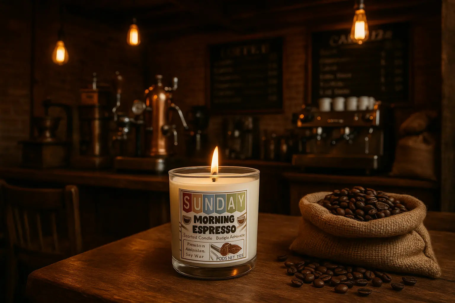 Sunday morning espresso candle 15oz My Store