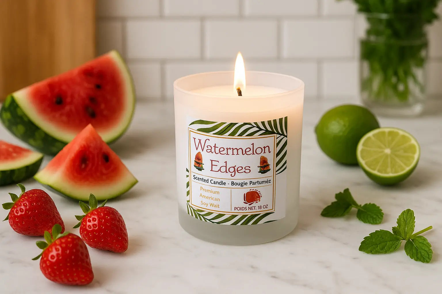 Fresh watermelon candle 15oz My Store