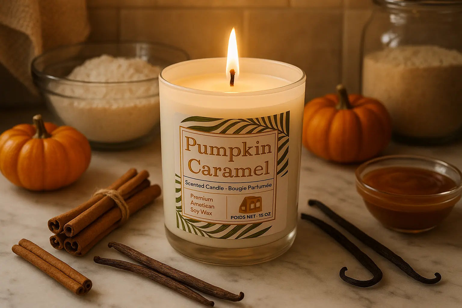 Pumkin caramel candle 15oz My Store