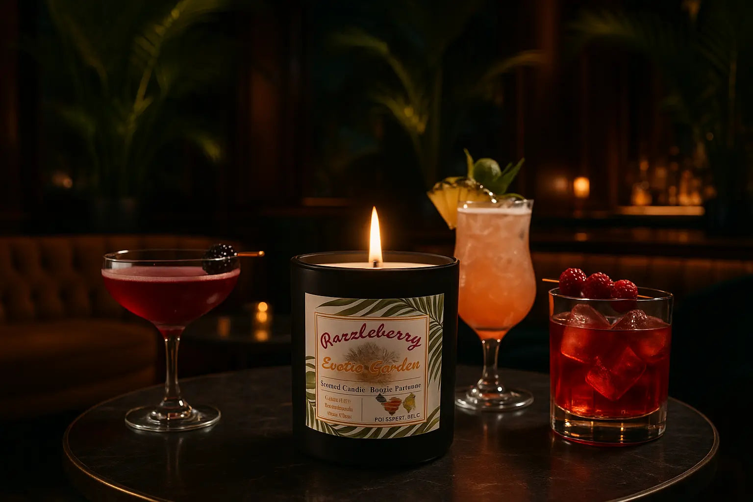 Razzleberry candle 15oz exotic garden My Store