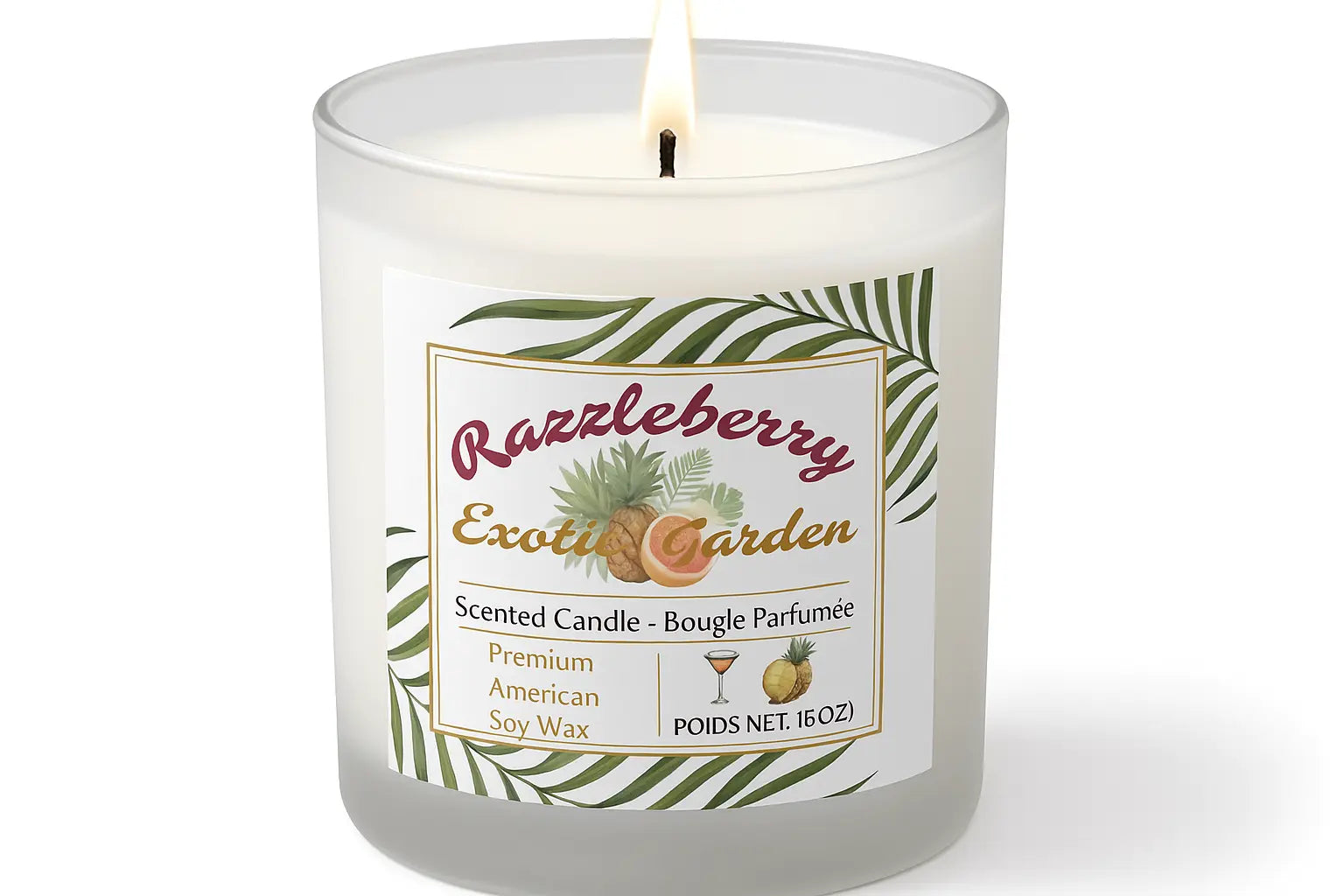 Razzleberry candle 15oz exotic garden My Store