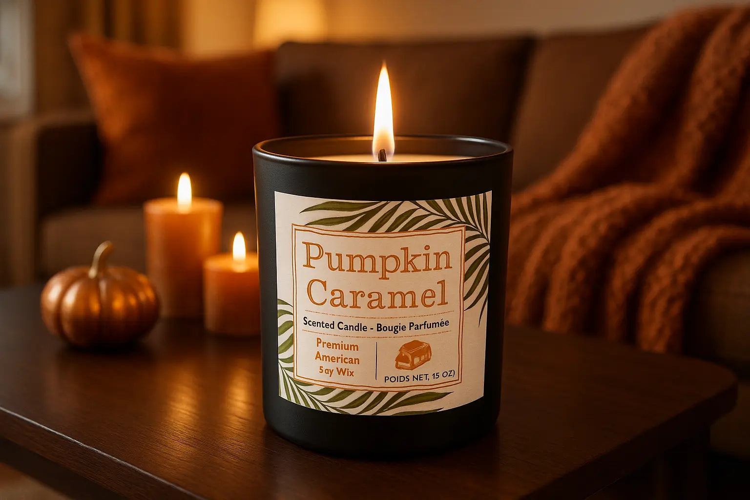 Pumkin caramel candle 15oz My Store