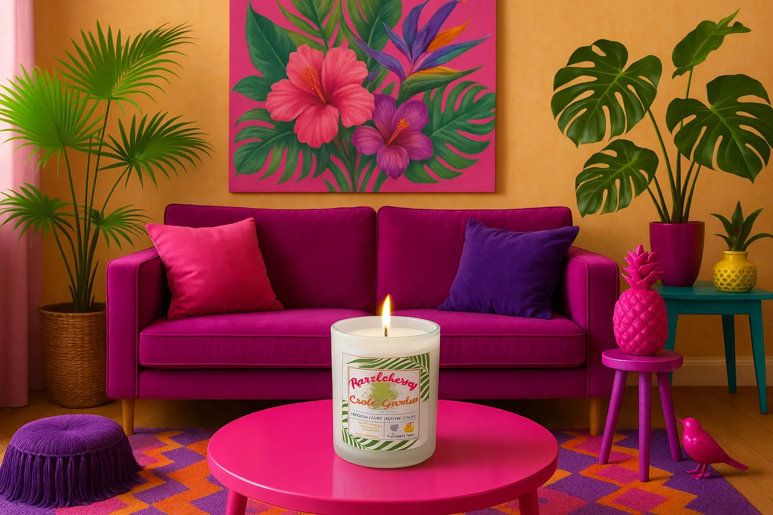 Razzleberry candle 15oz exotic garden My Store