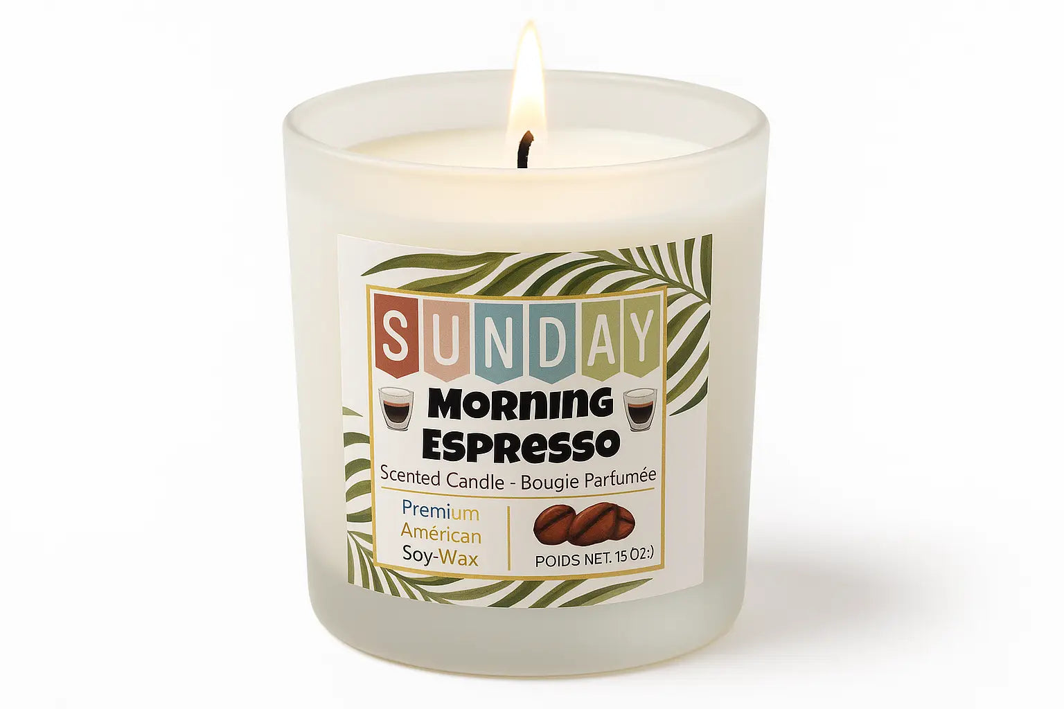 Sunday morning espresso candle 15oz My Store