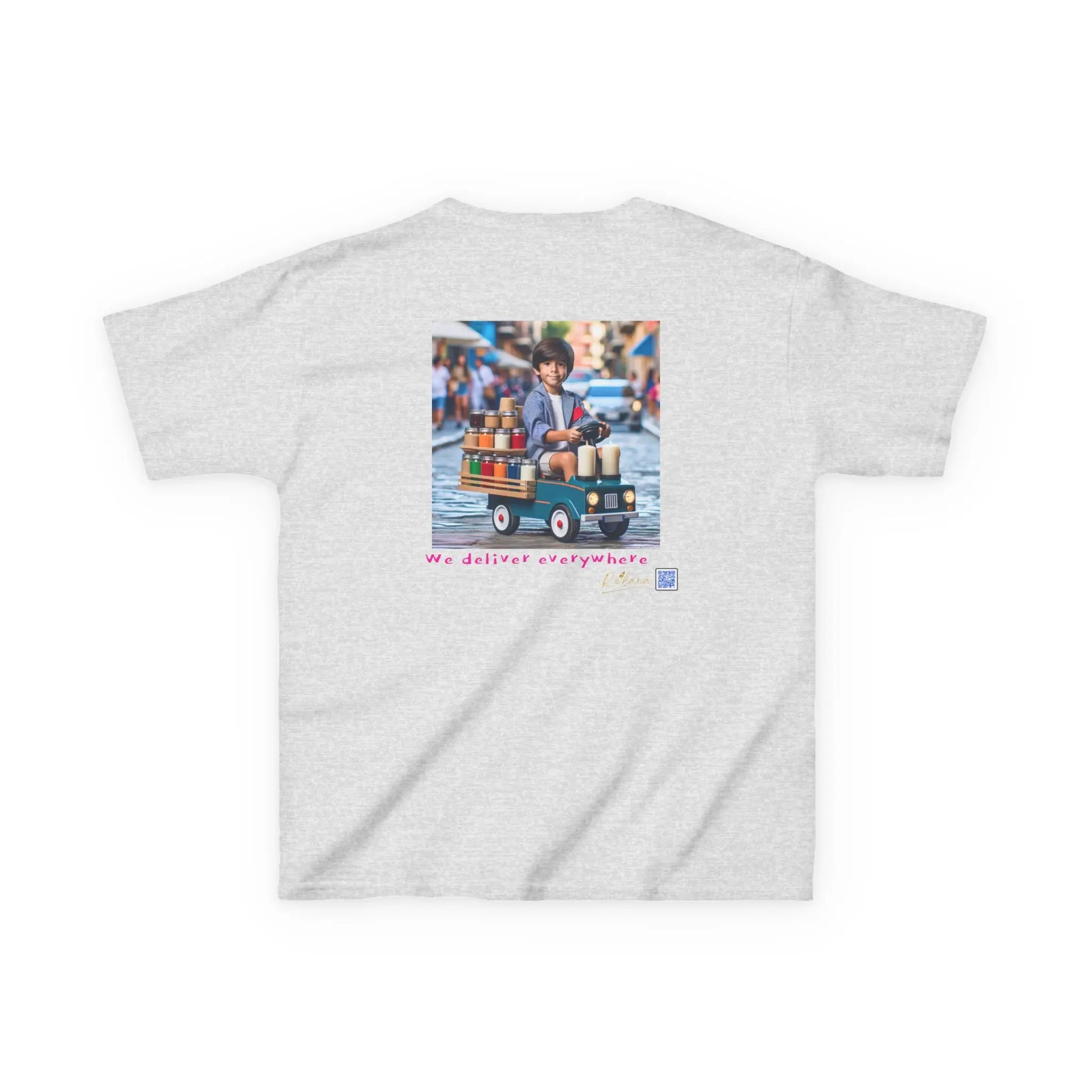 Cosmic Adventure Kids Tee - 'We Deliver Everywhere' Design Printify